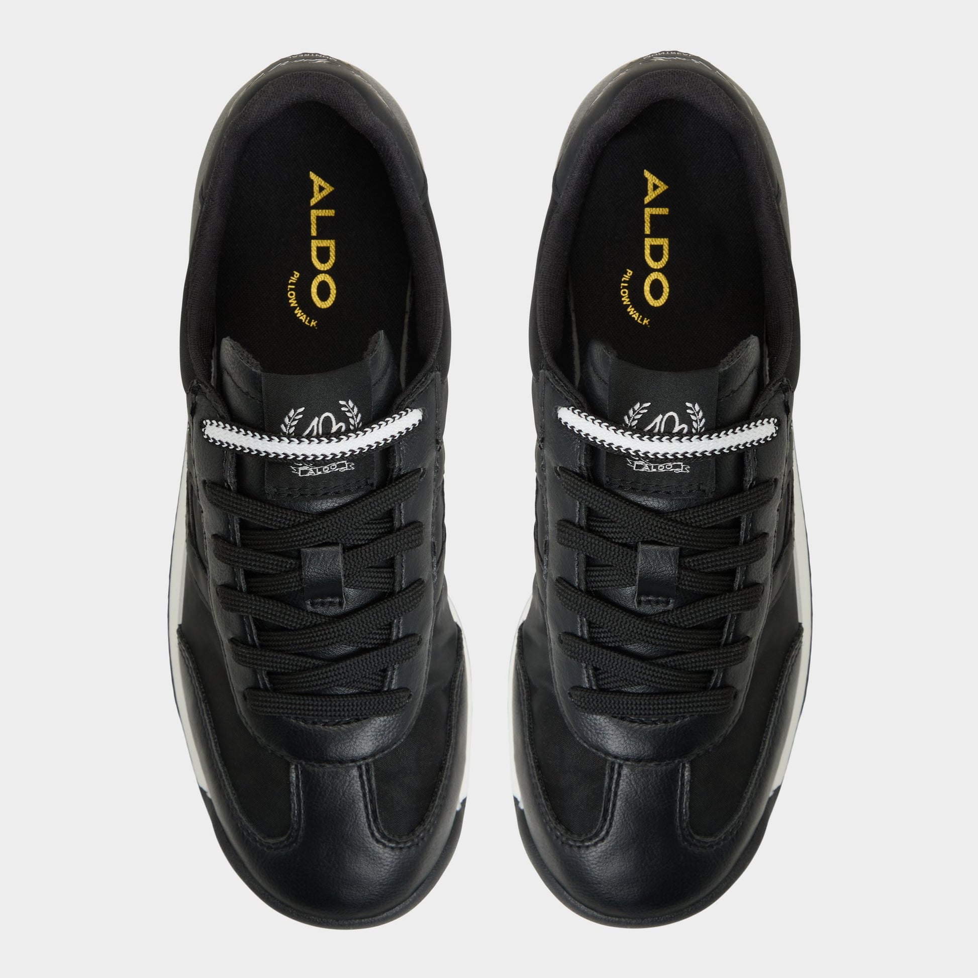 Top-down view of the Black Stepcount Jogger sneaker