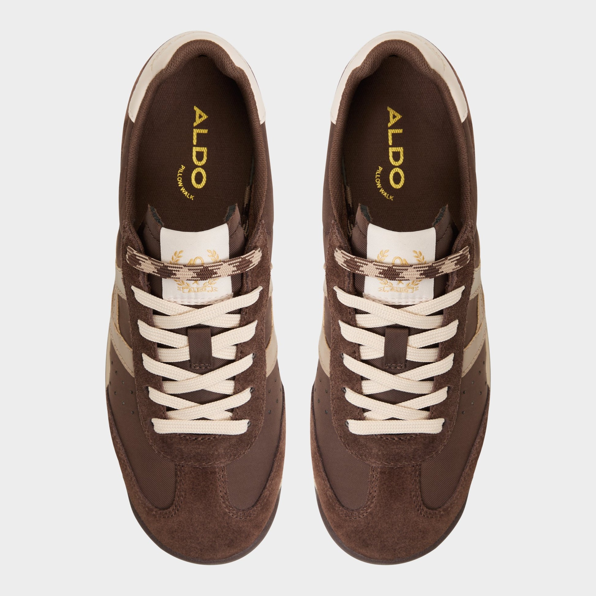 Top-down view of the Medium Brown Stepcount Jogger sneaker