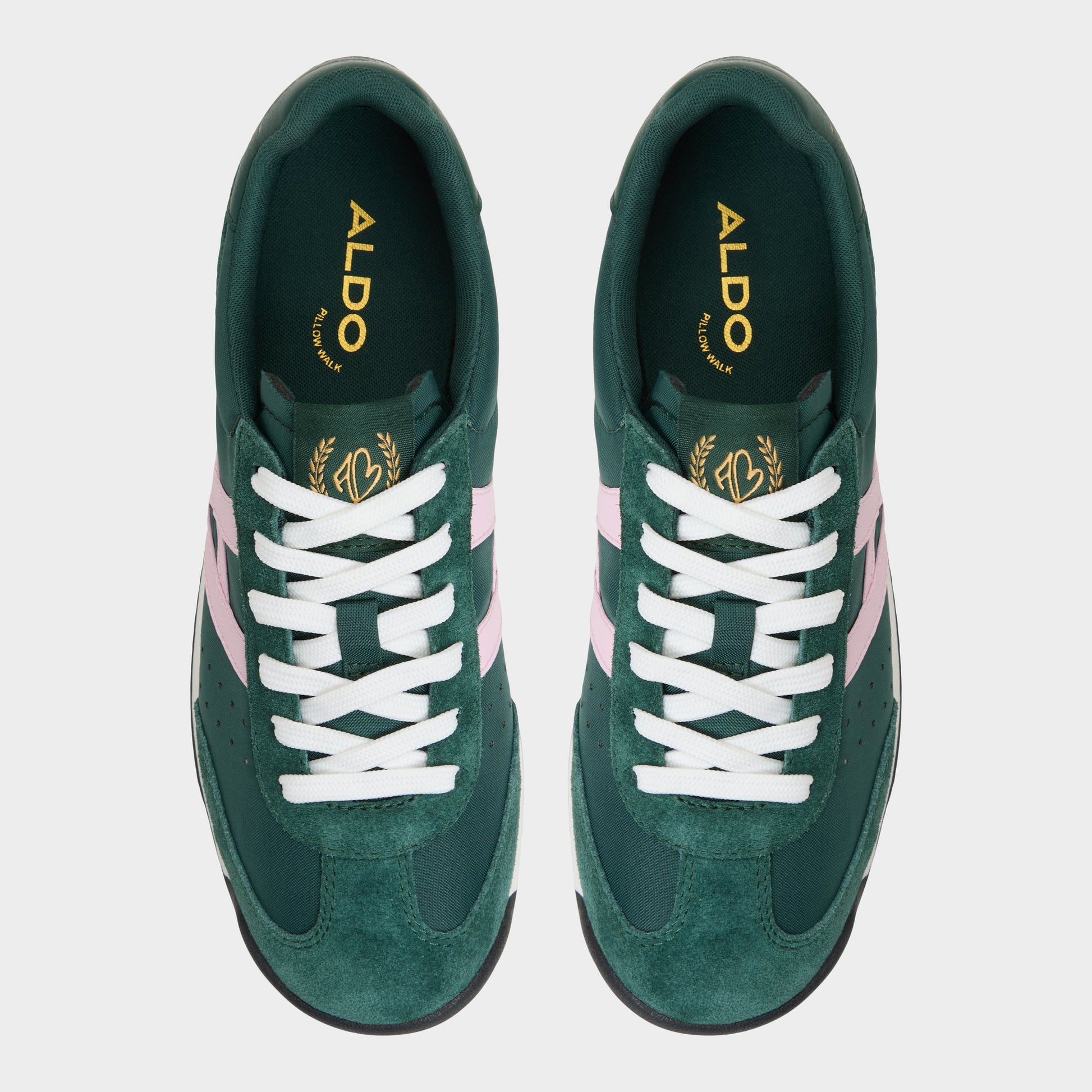 Top-down view of the Bright Green Stepcount Jogger sneaker
