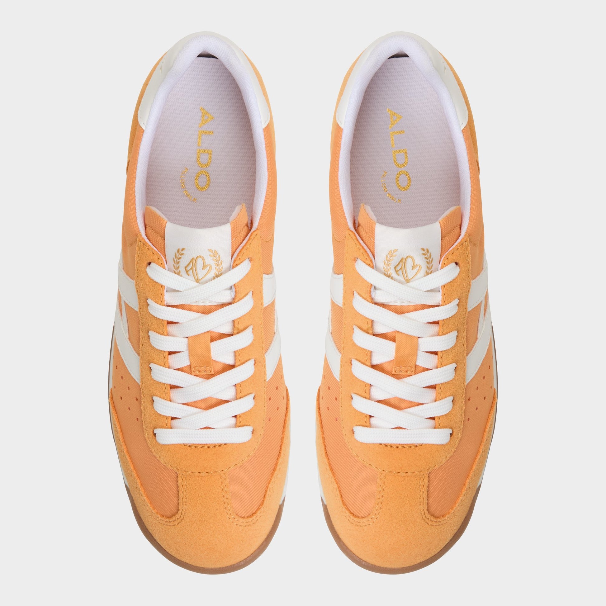 Top-down view of the Orange Stepcount Jogger sneaker