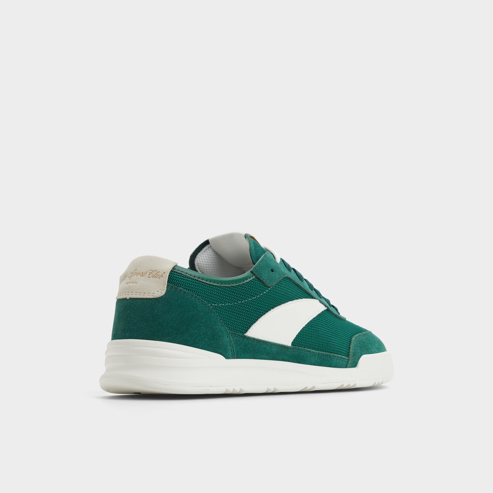 Three-quarter angle of Bright Green Clubmtl Low top sneaker's back side
