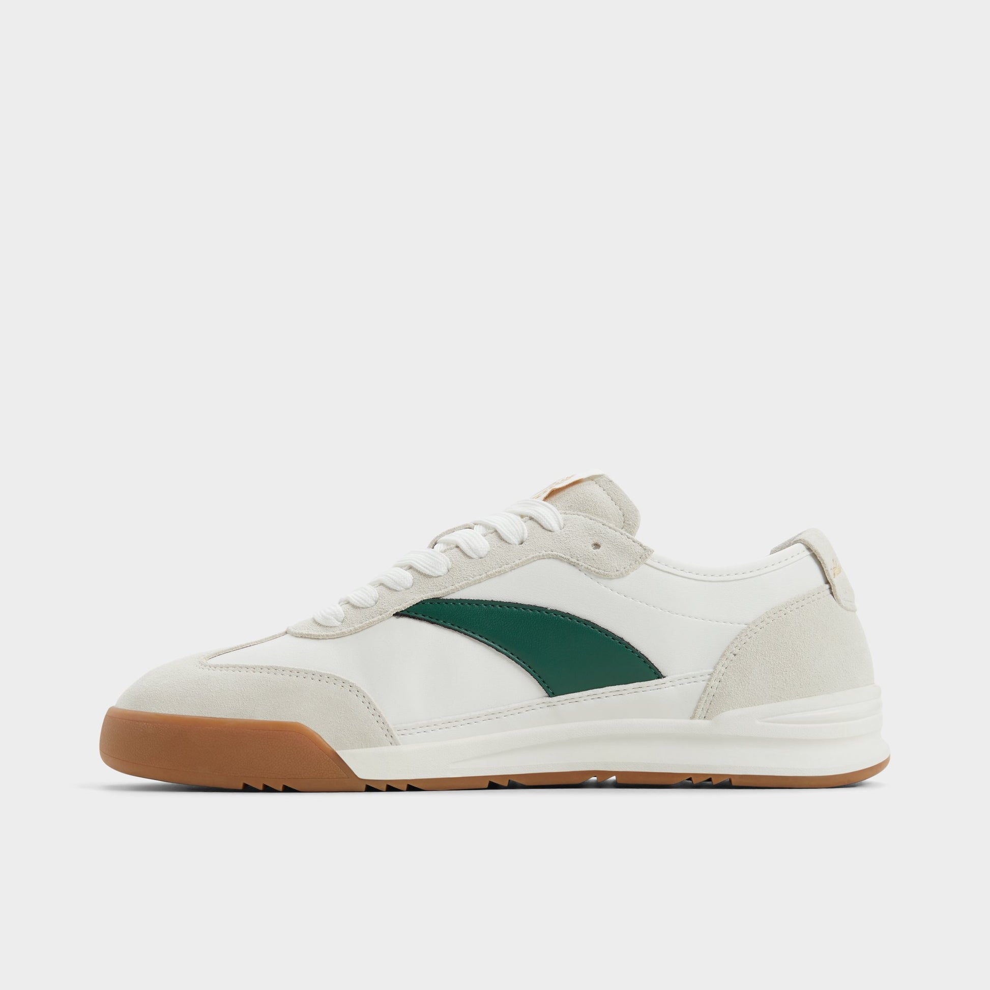 Side view of White Combo Clubmtl Low top sneaker
