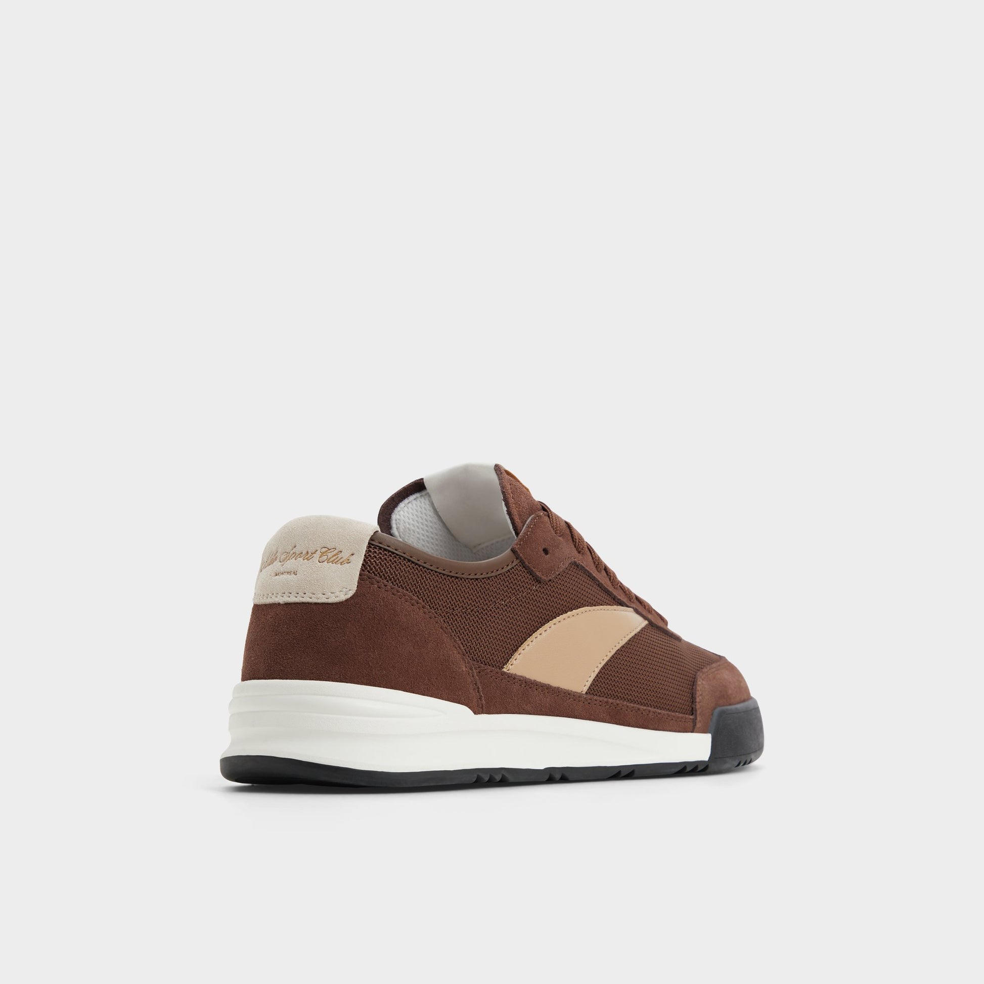 Three-quarter angle of Brown Clubmtl Low top sneaker's back side