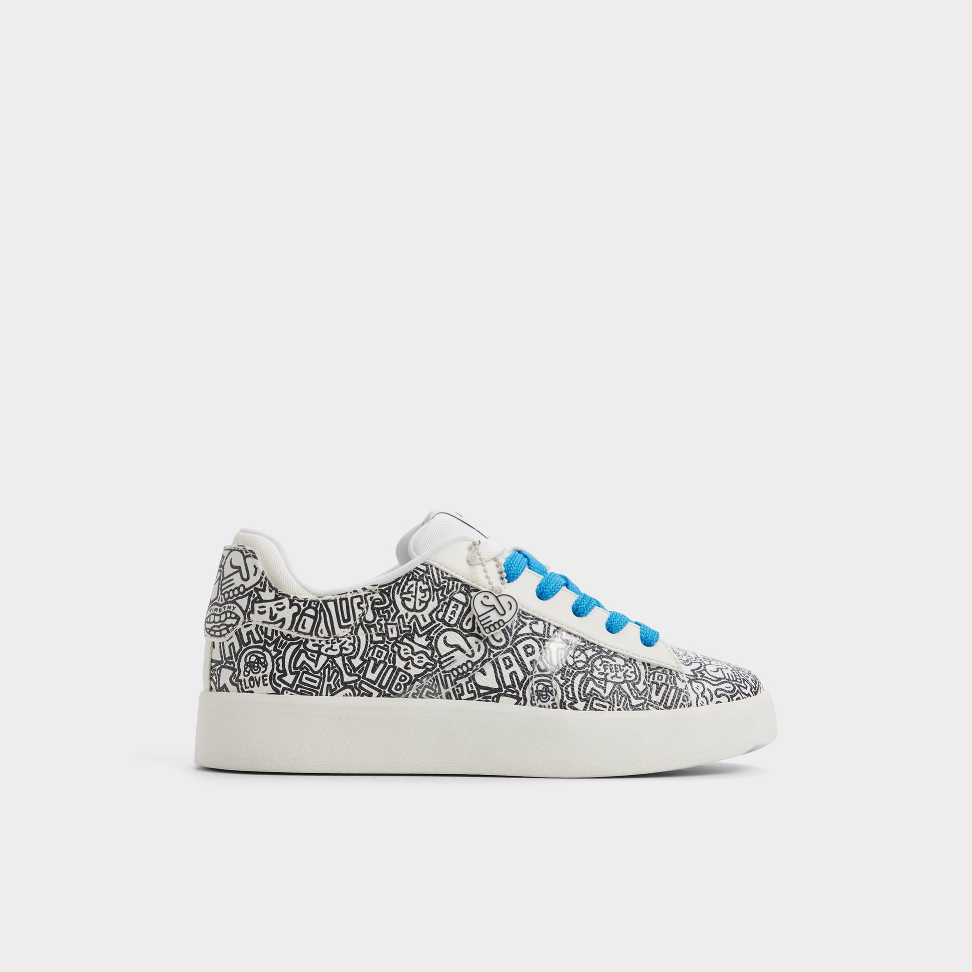 Main View of White/Black Timothy Goodman Women's low top sneaker for Womens