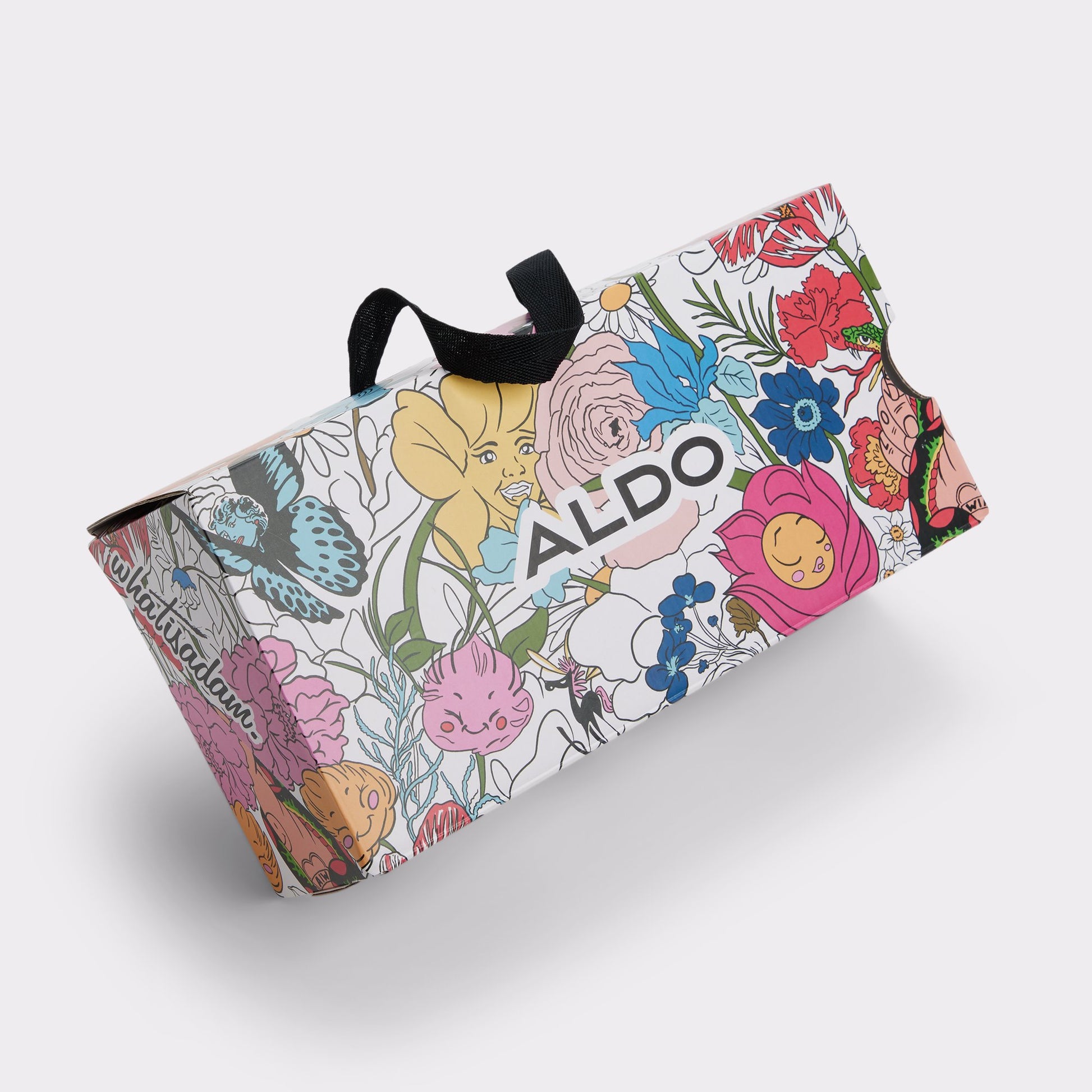 Vue de la semelle de Blanc Multi Whatisadam Femmes, Sneaker bas