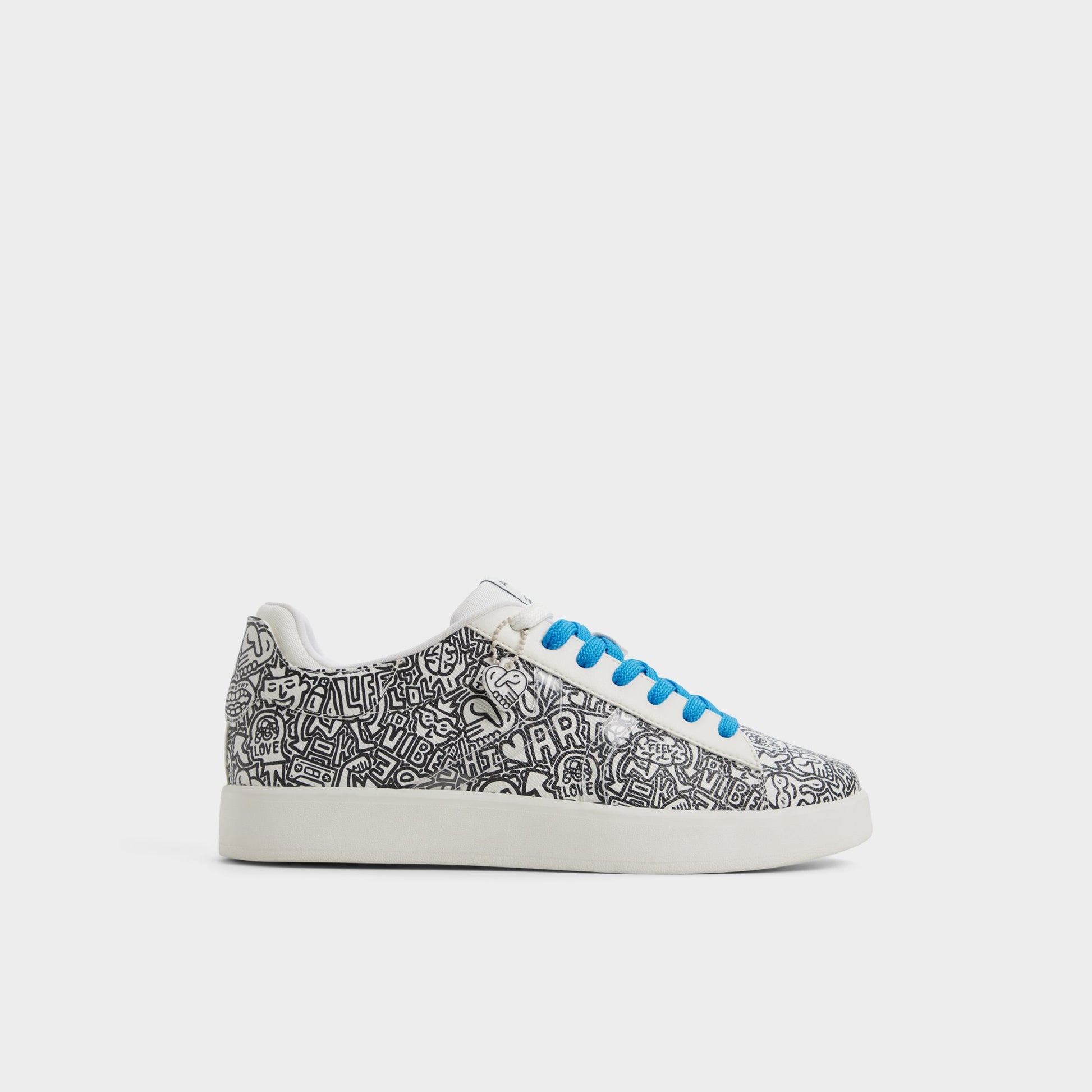 Main View of White/Print Timothy Goodman Men's low top sneaker for Mens