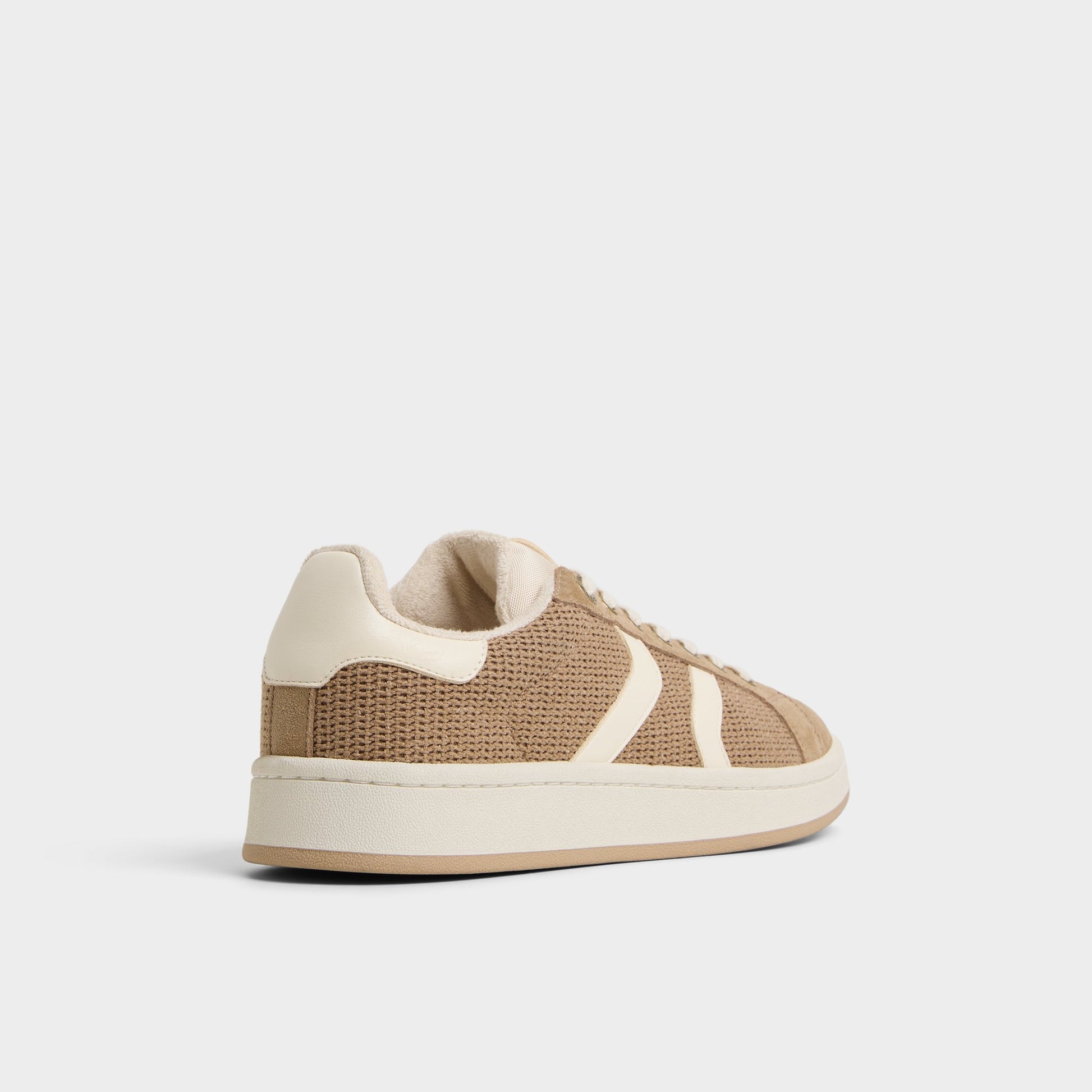 Three-quarter angle of Sand Retrokicks Low top sneaker's back side