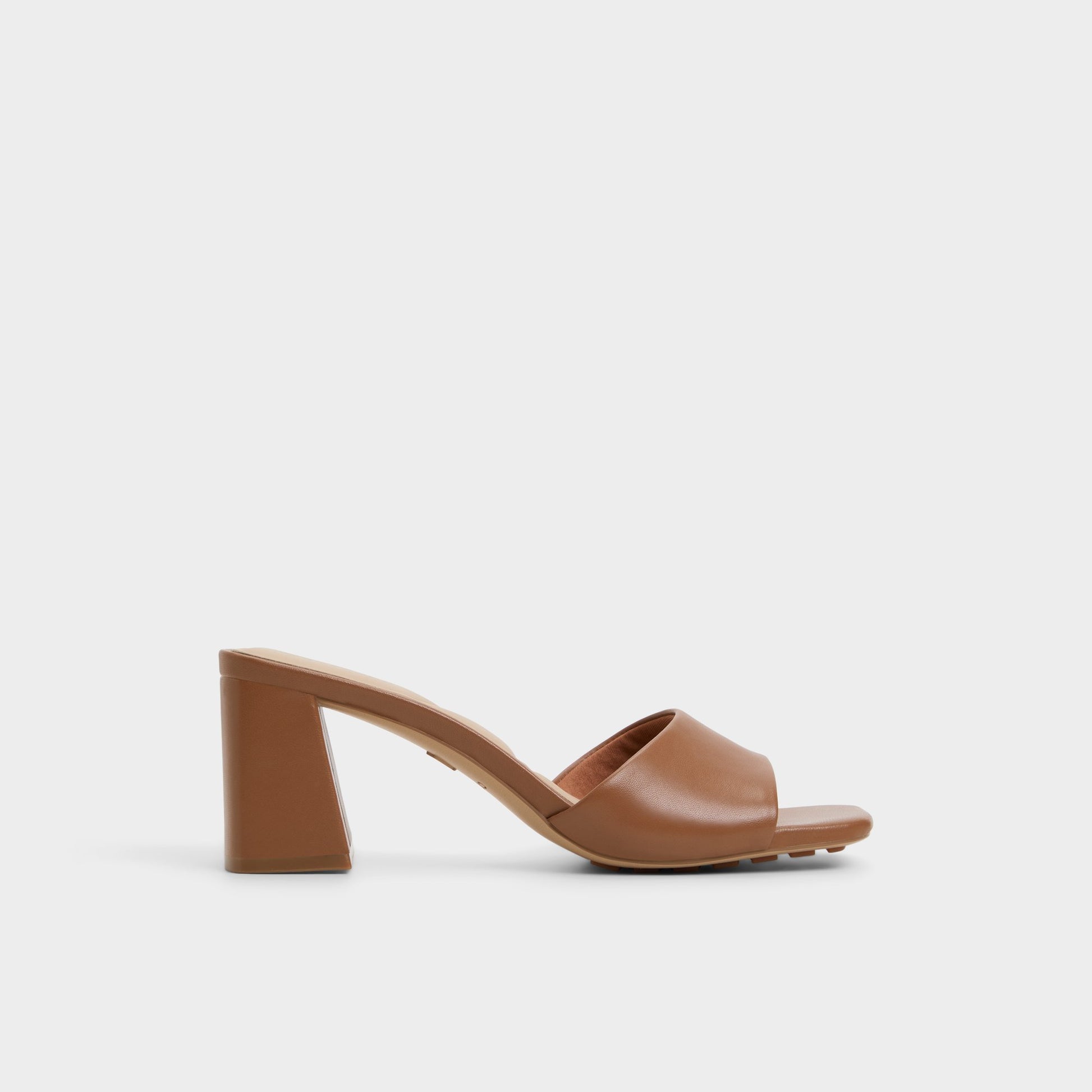 Main View of Tan Tisha Heeled mule for Womens