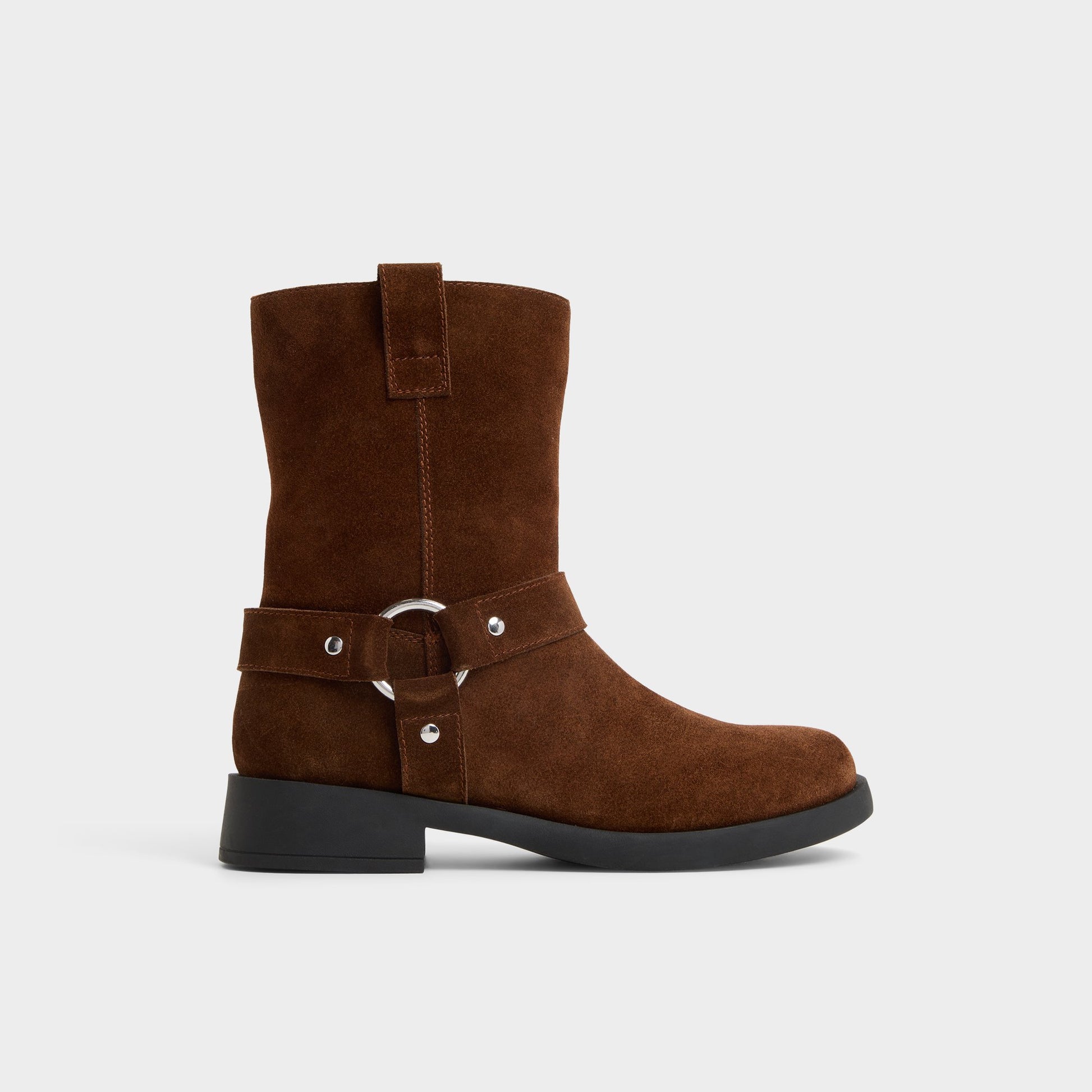 Main View of Brown Notorious Motorcycle ankle boot for Womens
