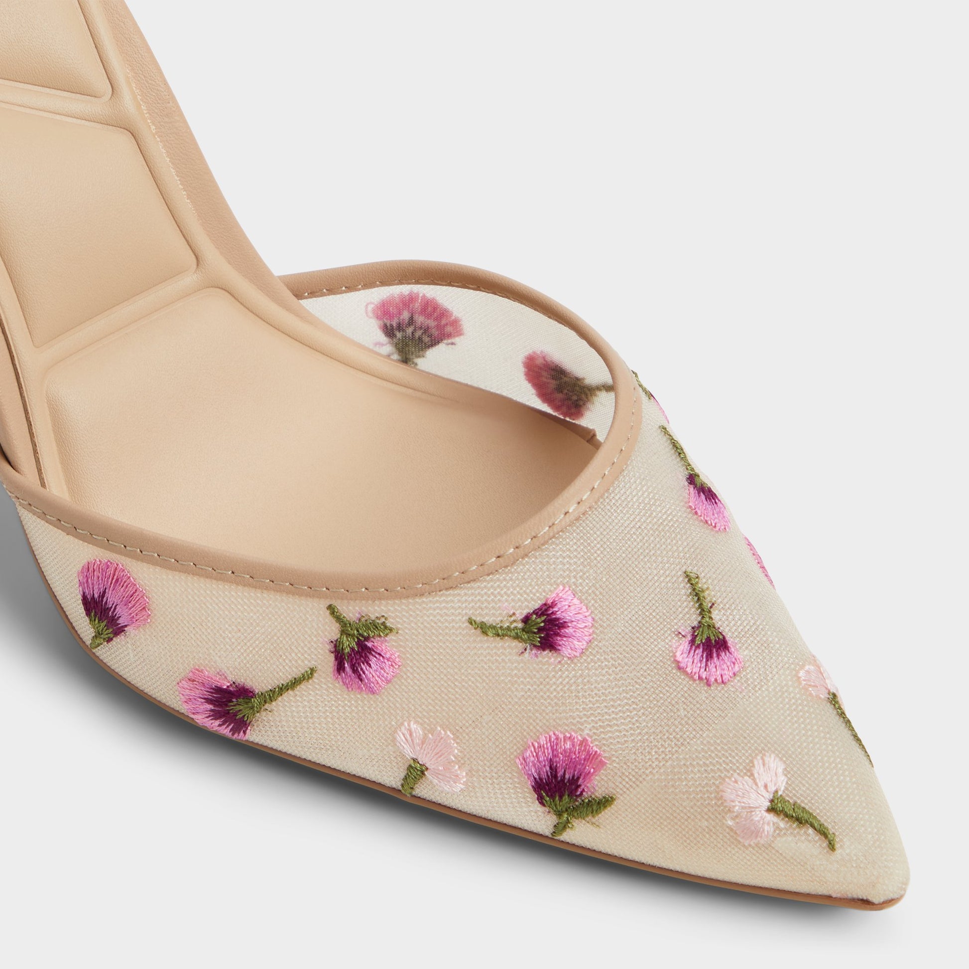 Close-up of the Multi Faithana Strappy heeled shoe
