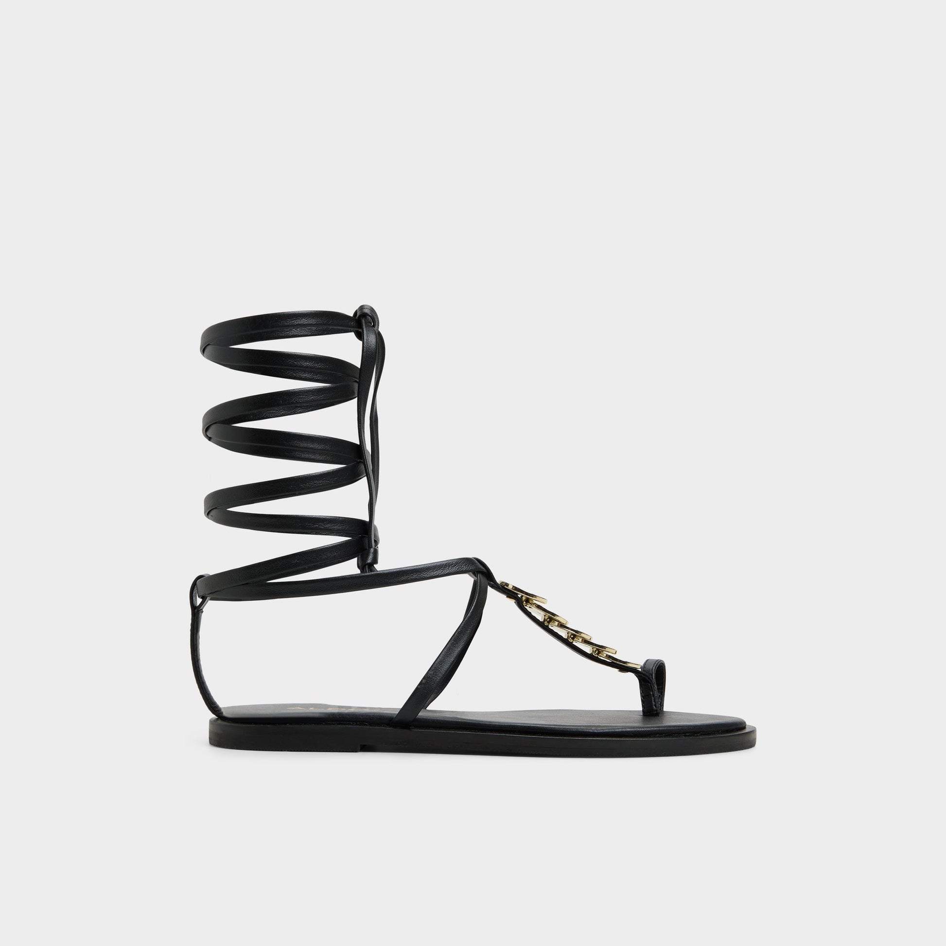 Main View of Black Artemisa T-strap sandal for Womens
