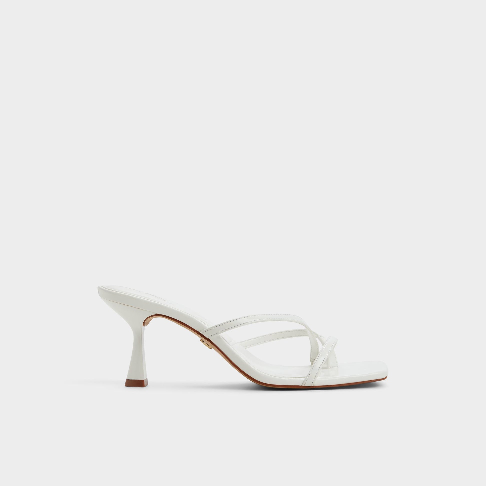 Main View of White Calypsa Strappy heeled sandal for Womens