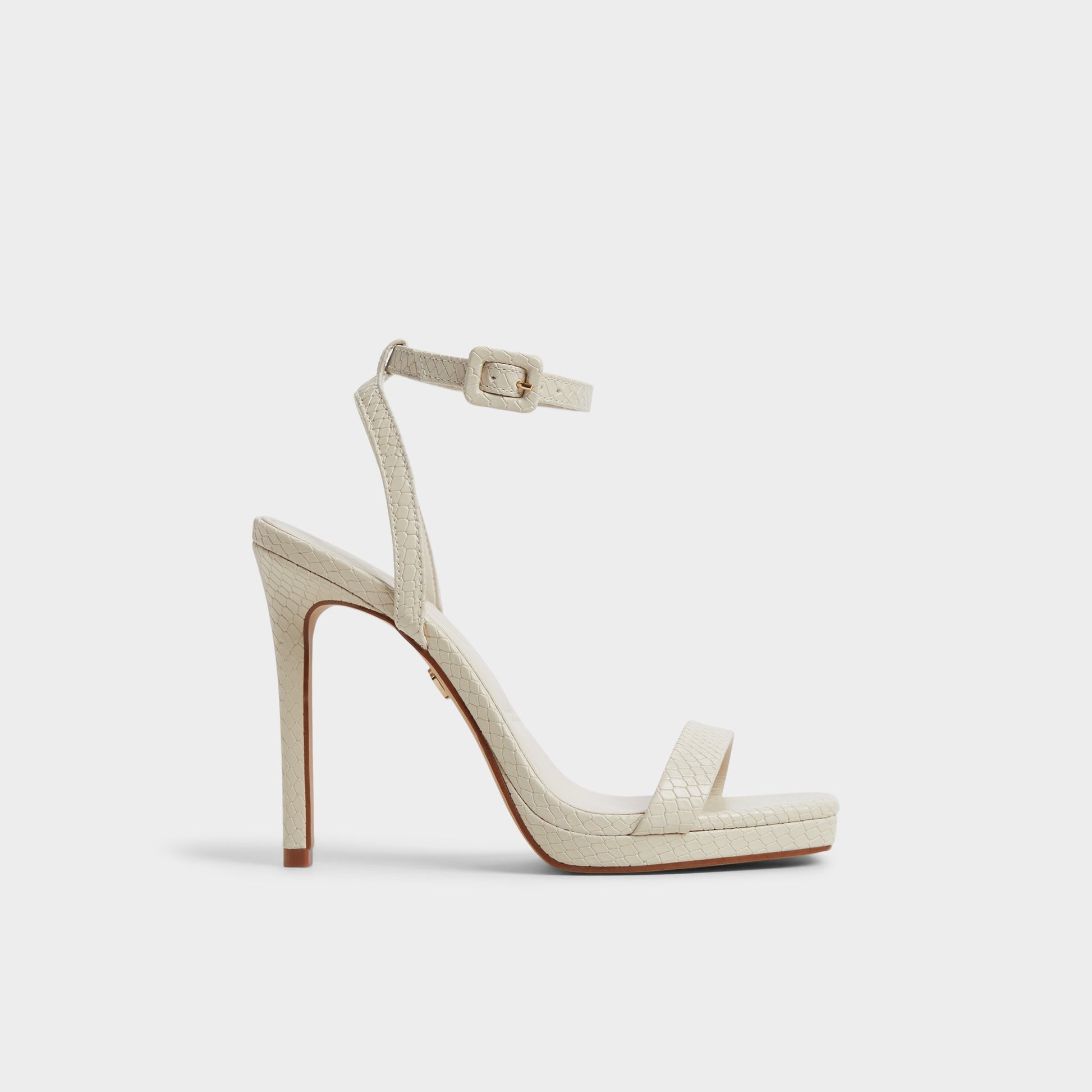 Main View of Light Brown Kaathy Strappy heeled sandal for Womens