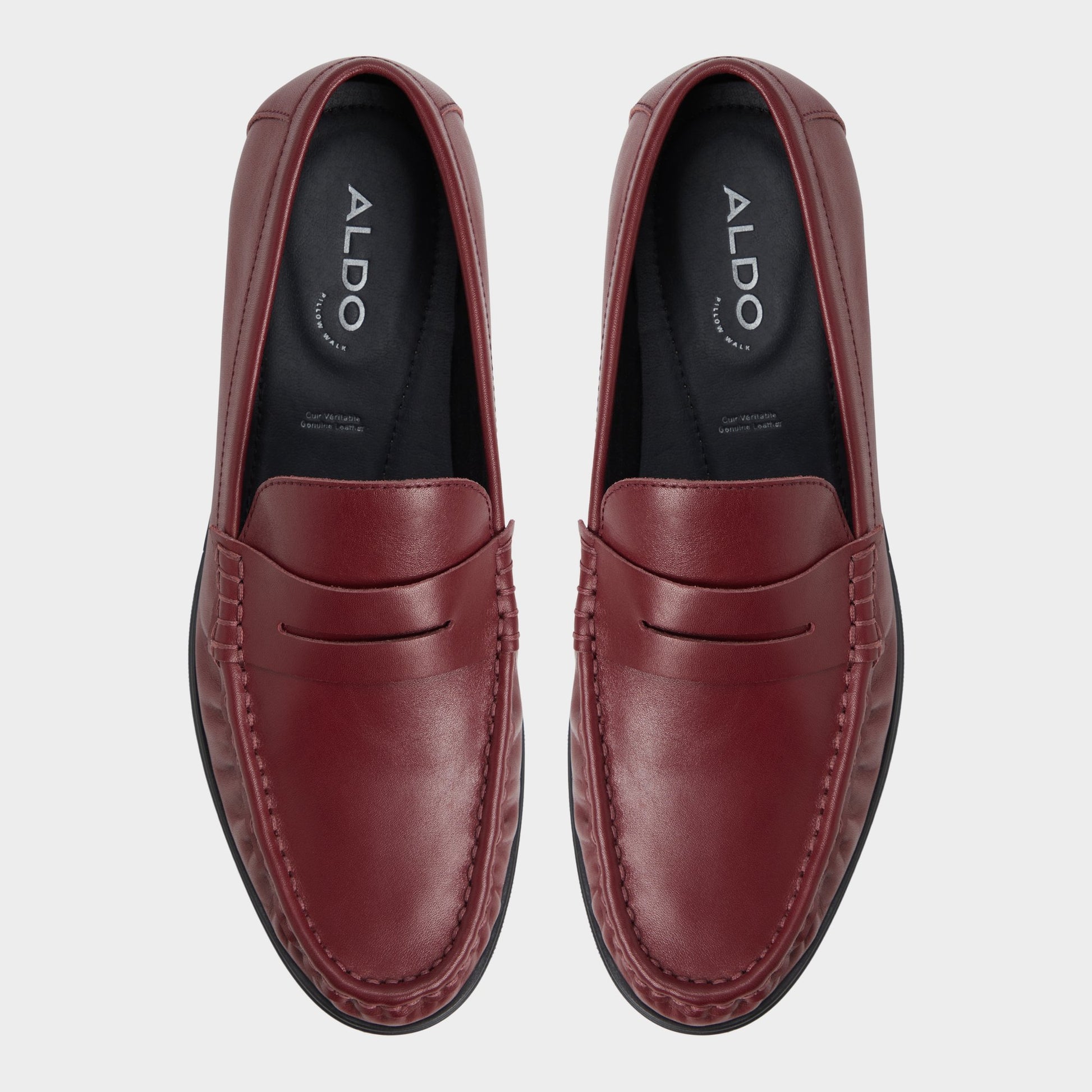 Top-down view of the Burgundy Speakeasy Loafer