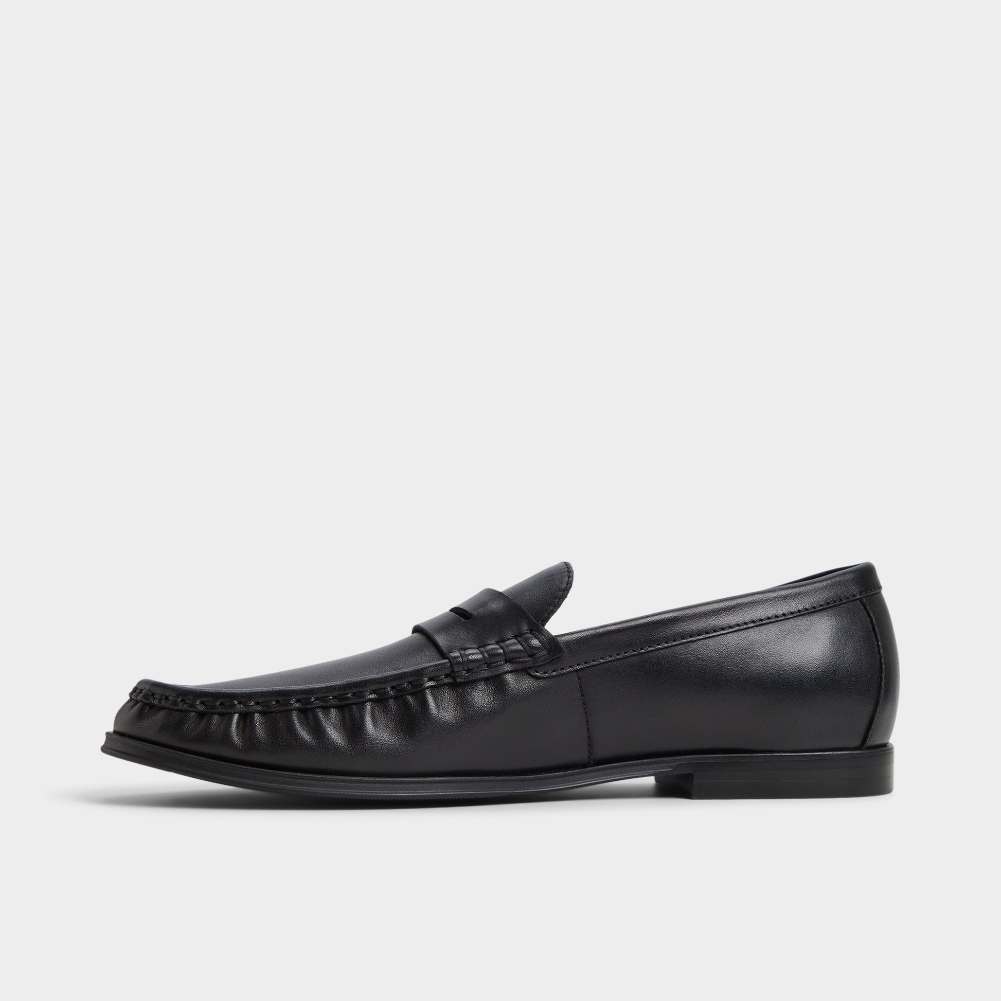 Side view of Open Black Speakeasy Loafer