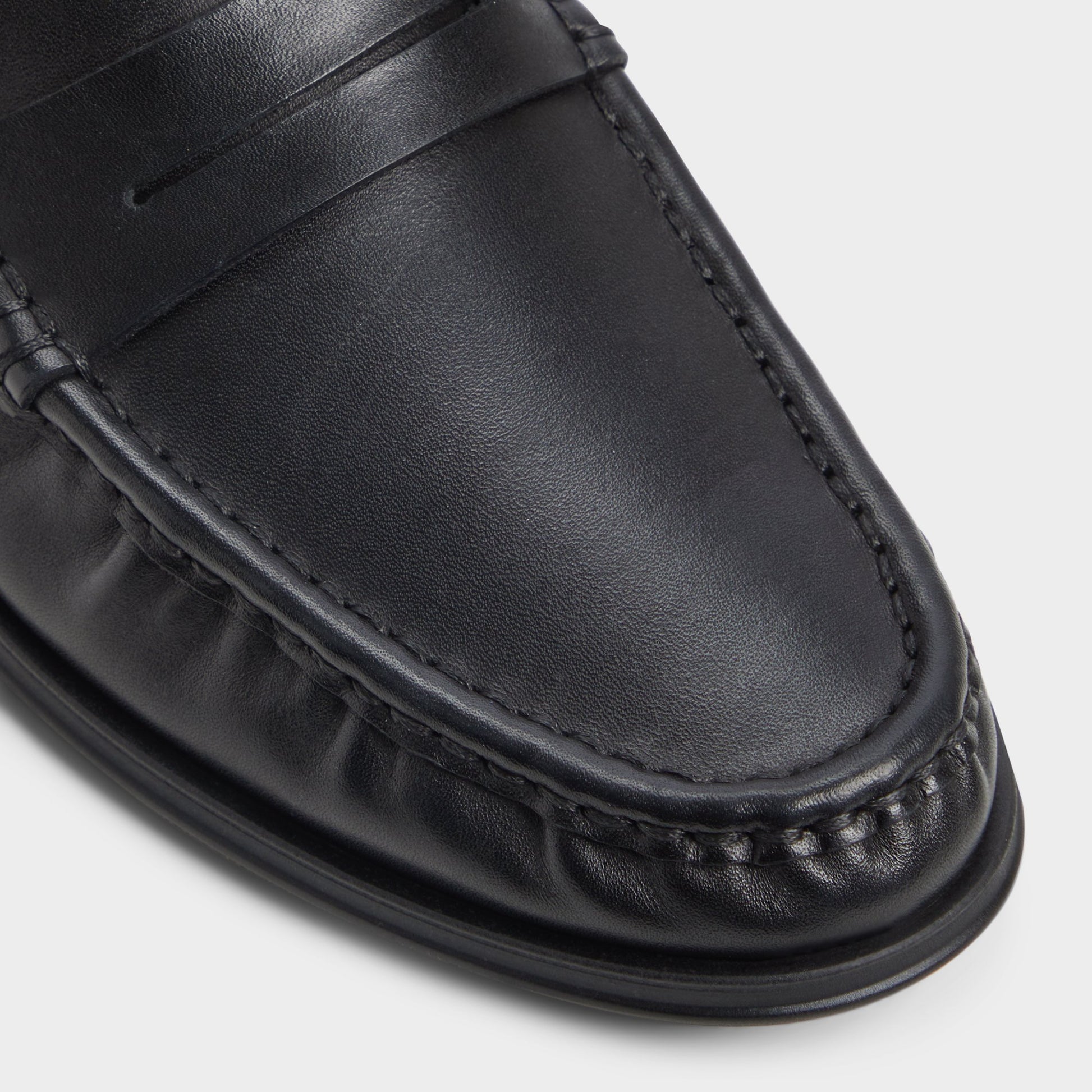 Close-up of the Open Black Speakeasy Loafer