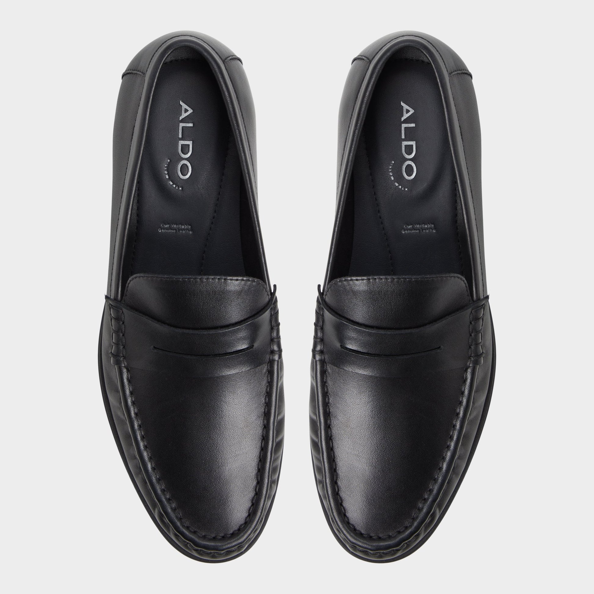 Top-down view of the Open Black Speakeasy Loafer