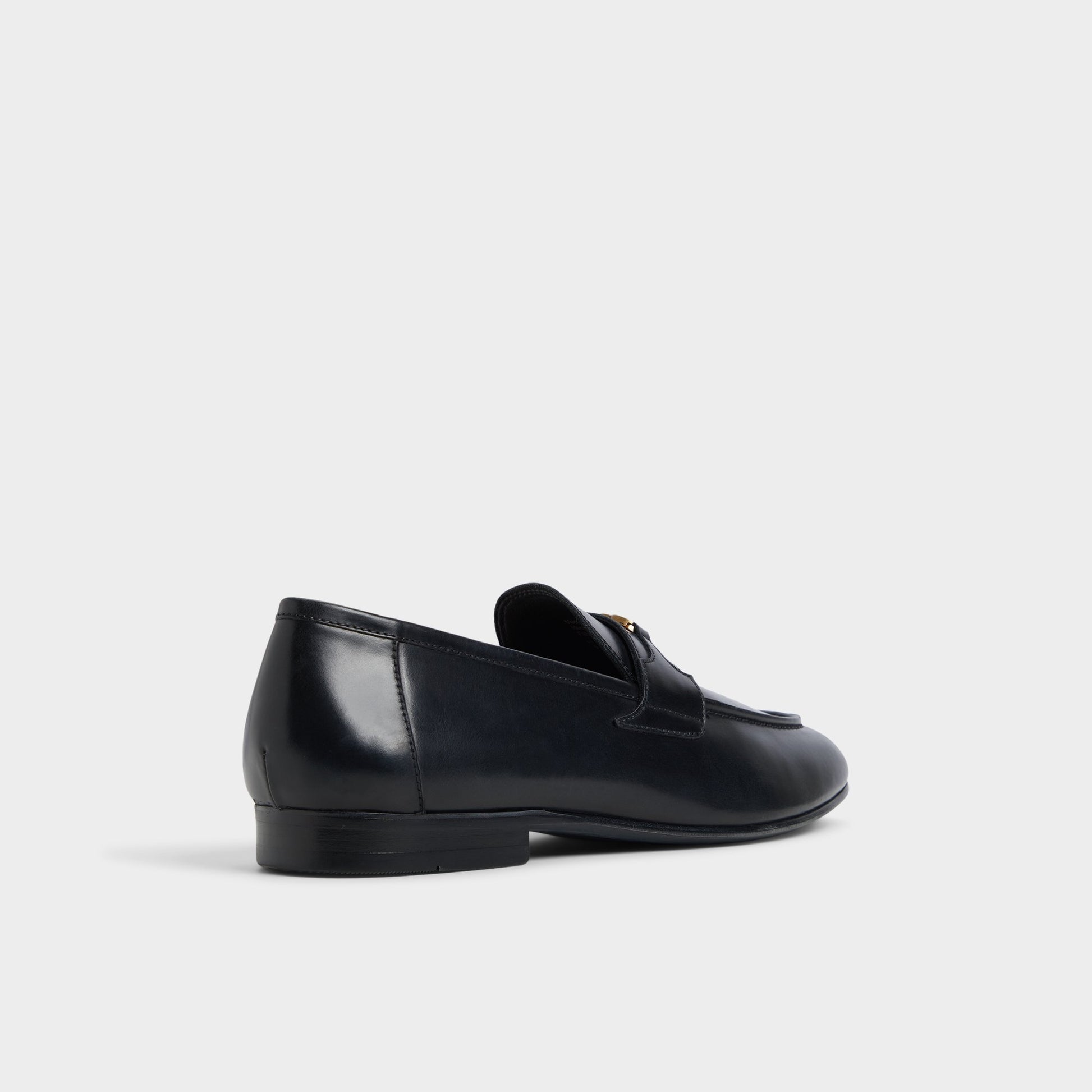 Three-quarter angle of Other Black Fiero Loafer's back side