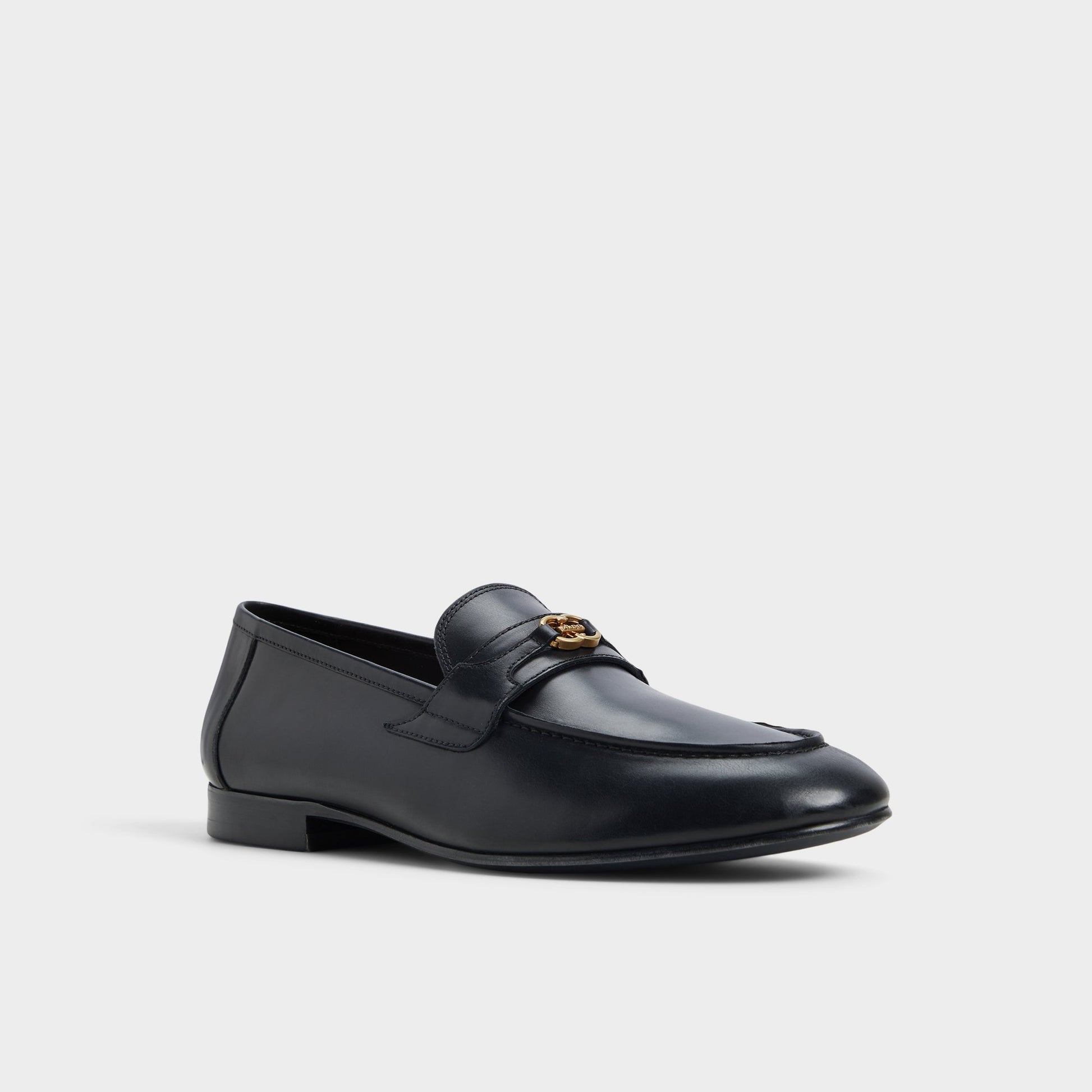 Three-quarter angle of Other Black Fiero Loafer's front side