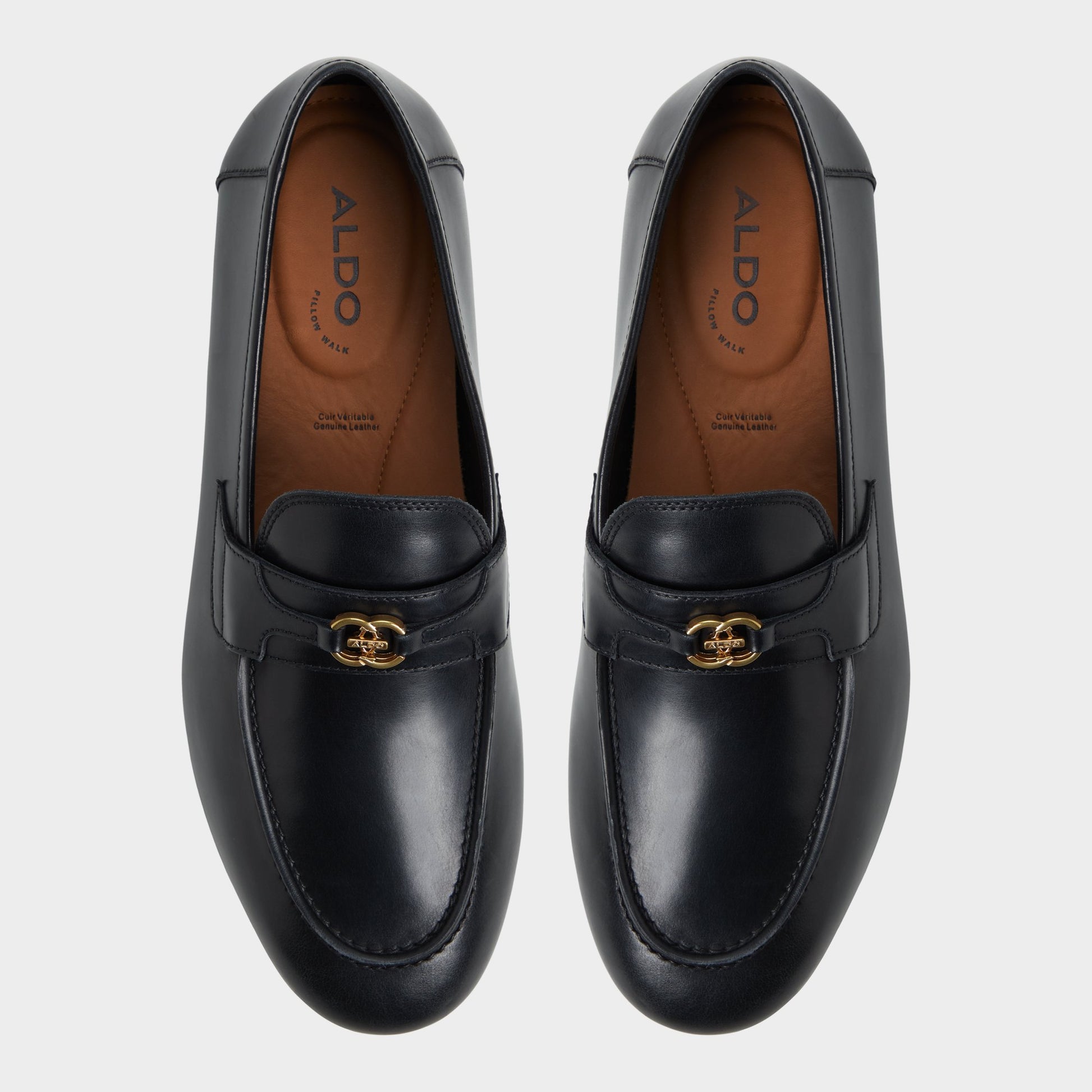 Top-down view of the Other Black Fiero Loafer