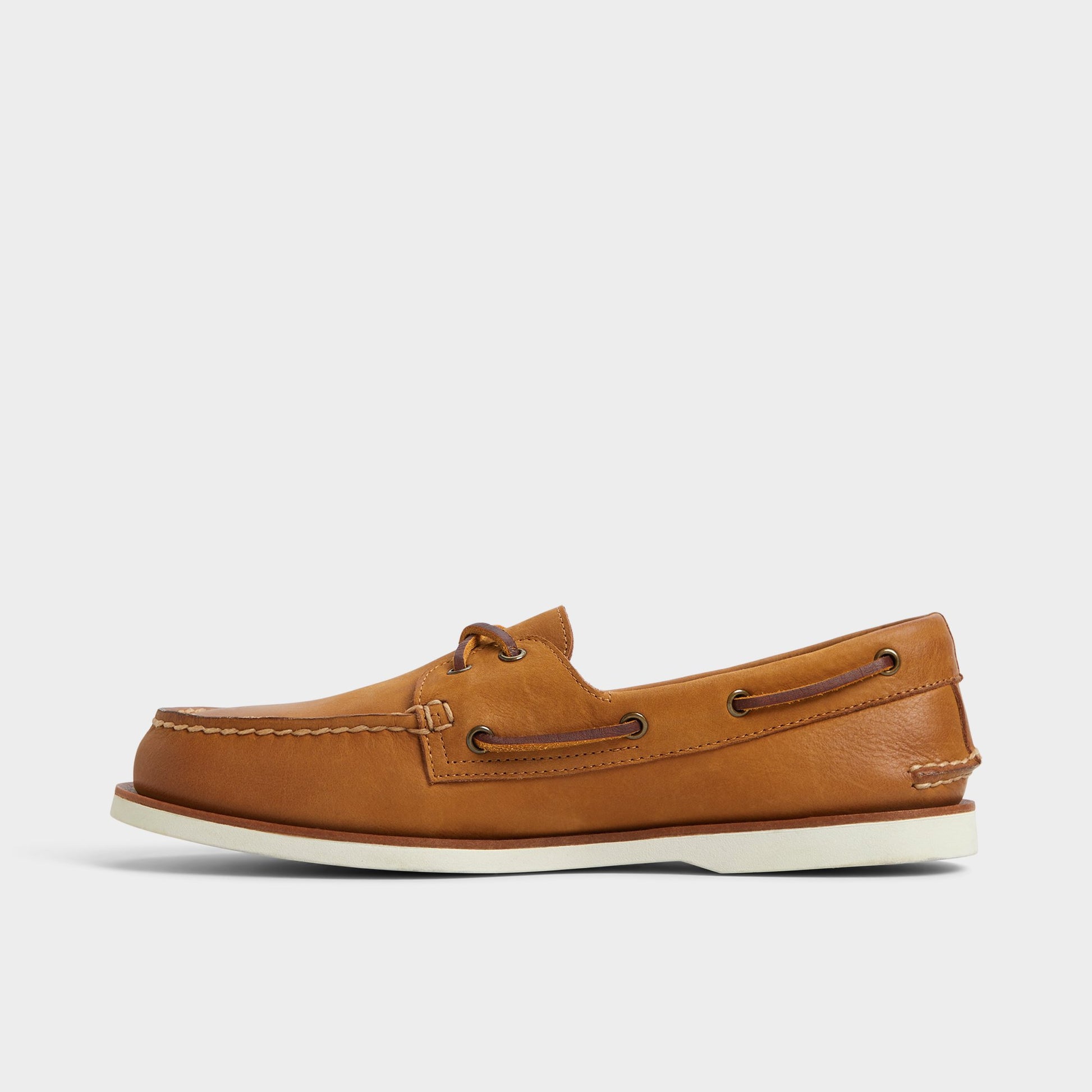 Side view of Camel Chico Boat shoe