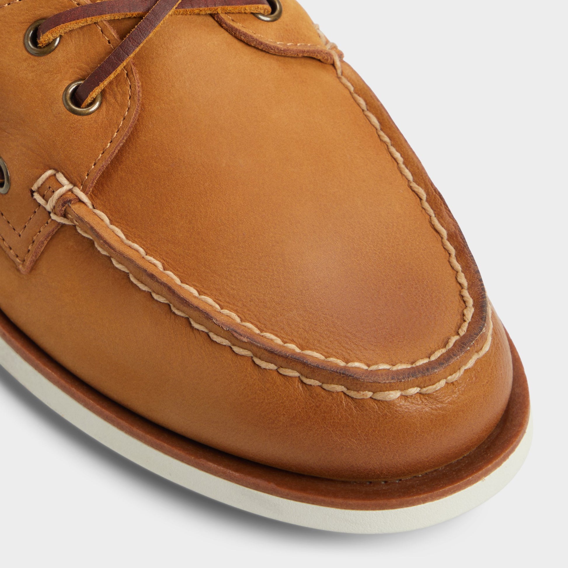 Close-up of the Camel Chico Boat shoe