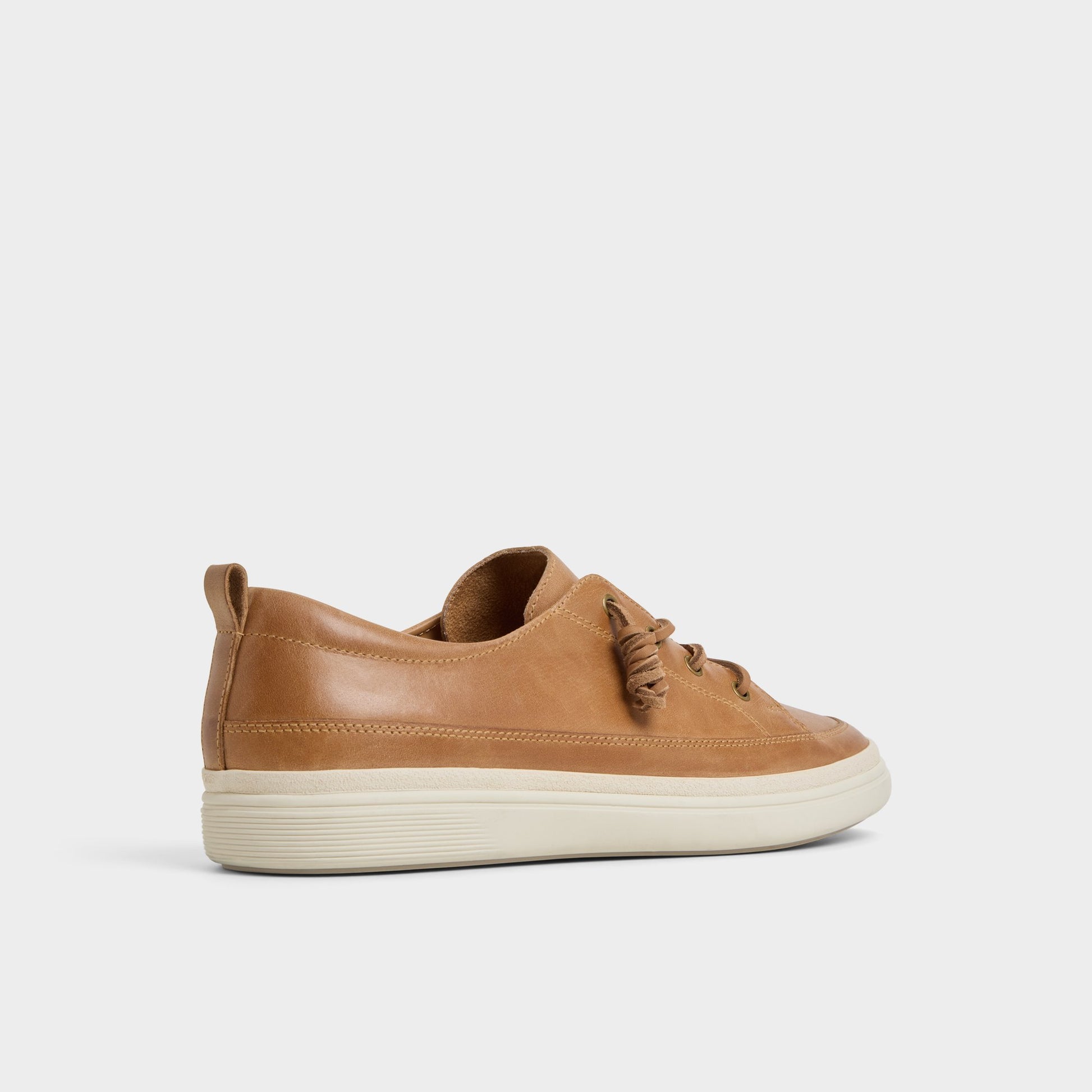 Three-quarter angle of Light Brown Tristin Low top sneaker's back side