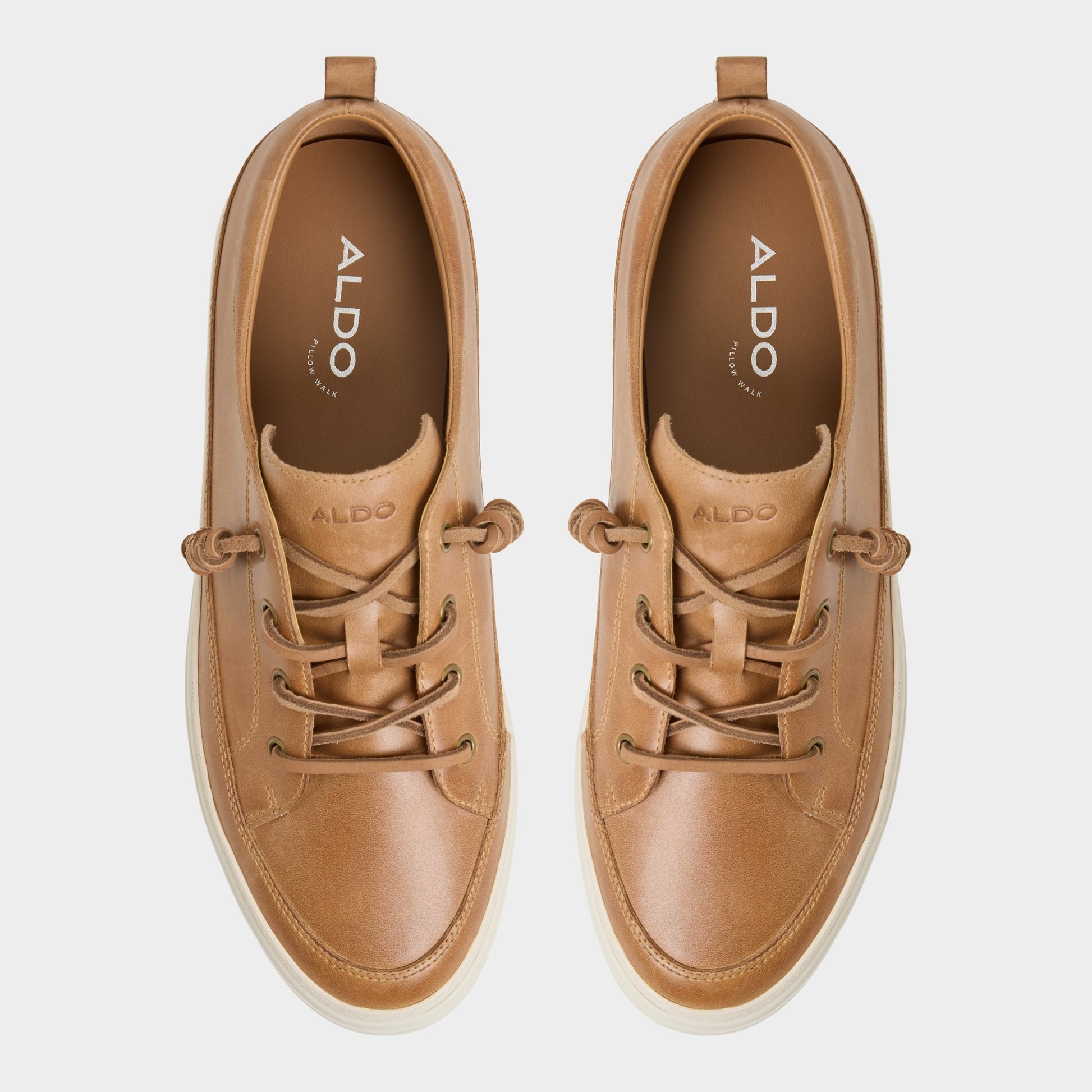 Top-down view of the Light Brown Tristin Low top sneaker