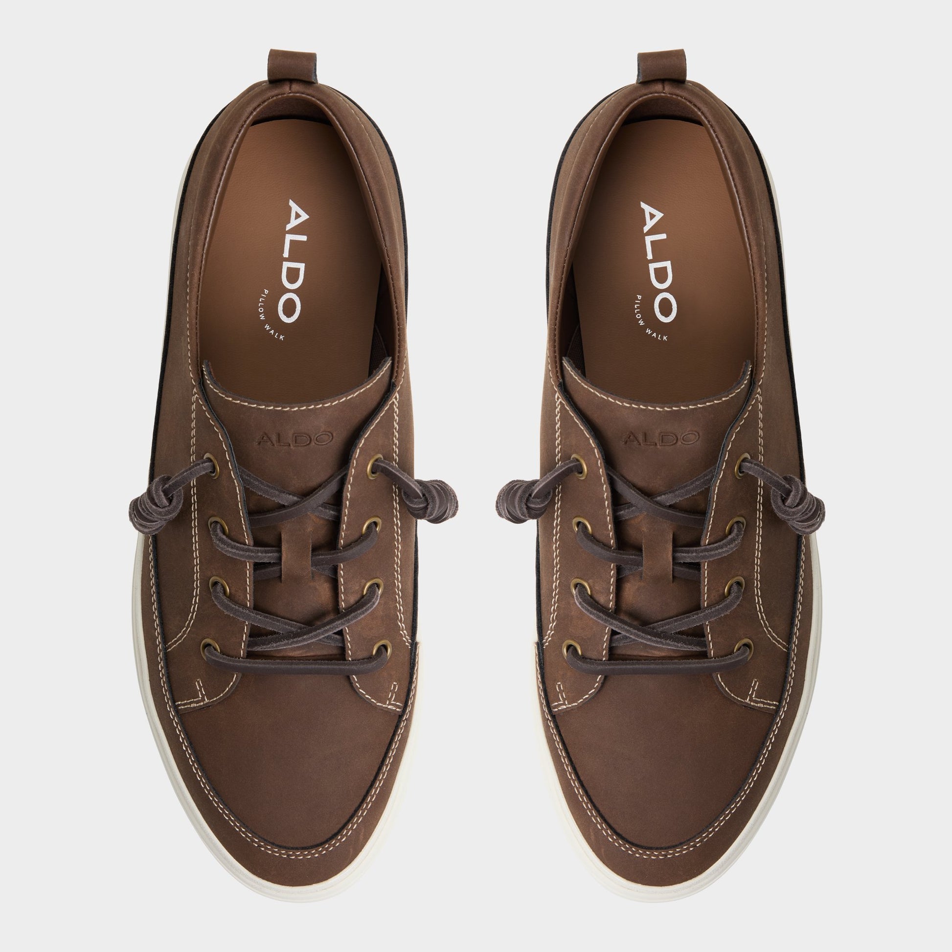 Top-down view of the Brown Tristin Low top sneaker