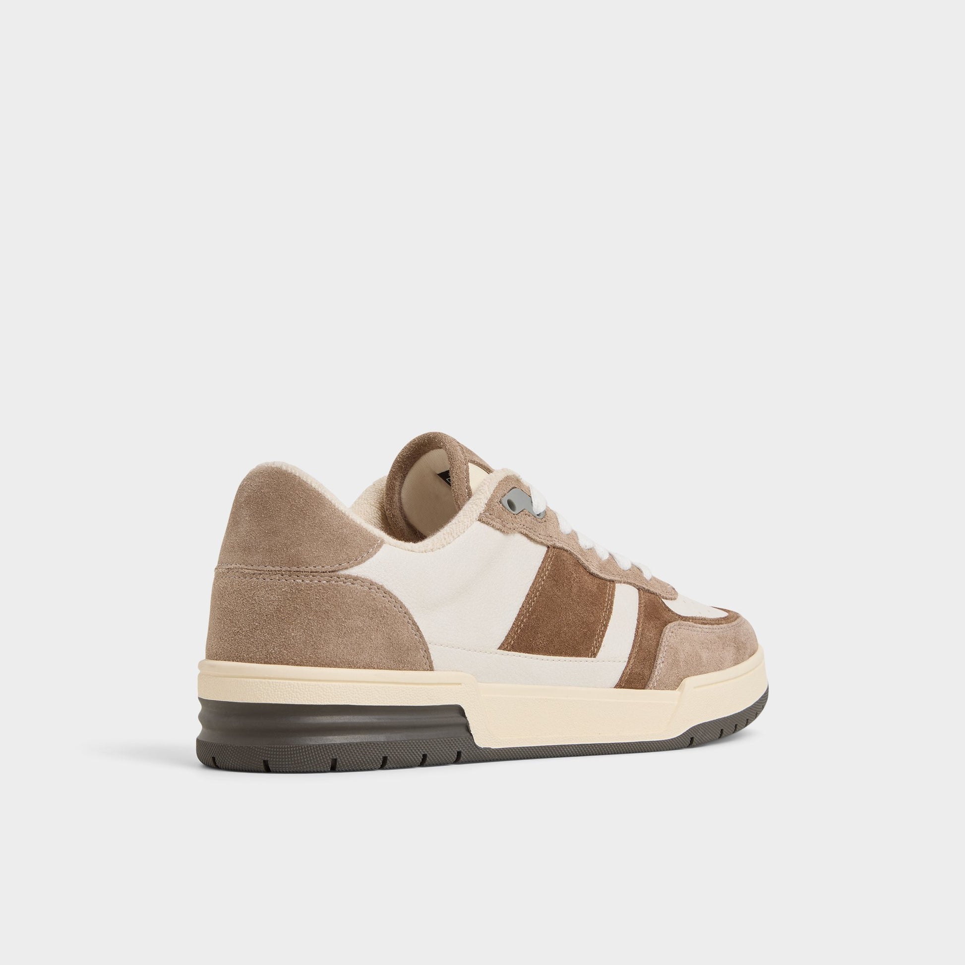 Three-quarter angle of Other Brown Topper Low top sneaker's back side