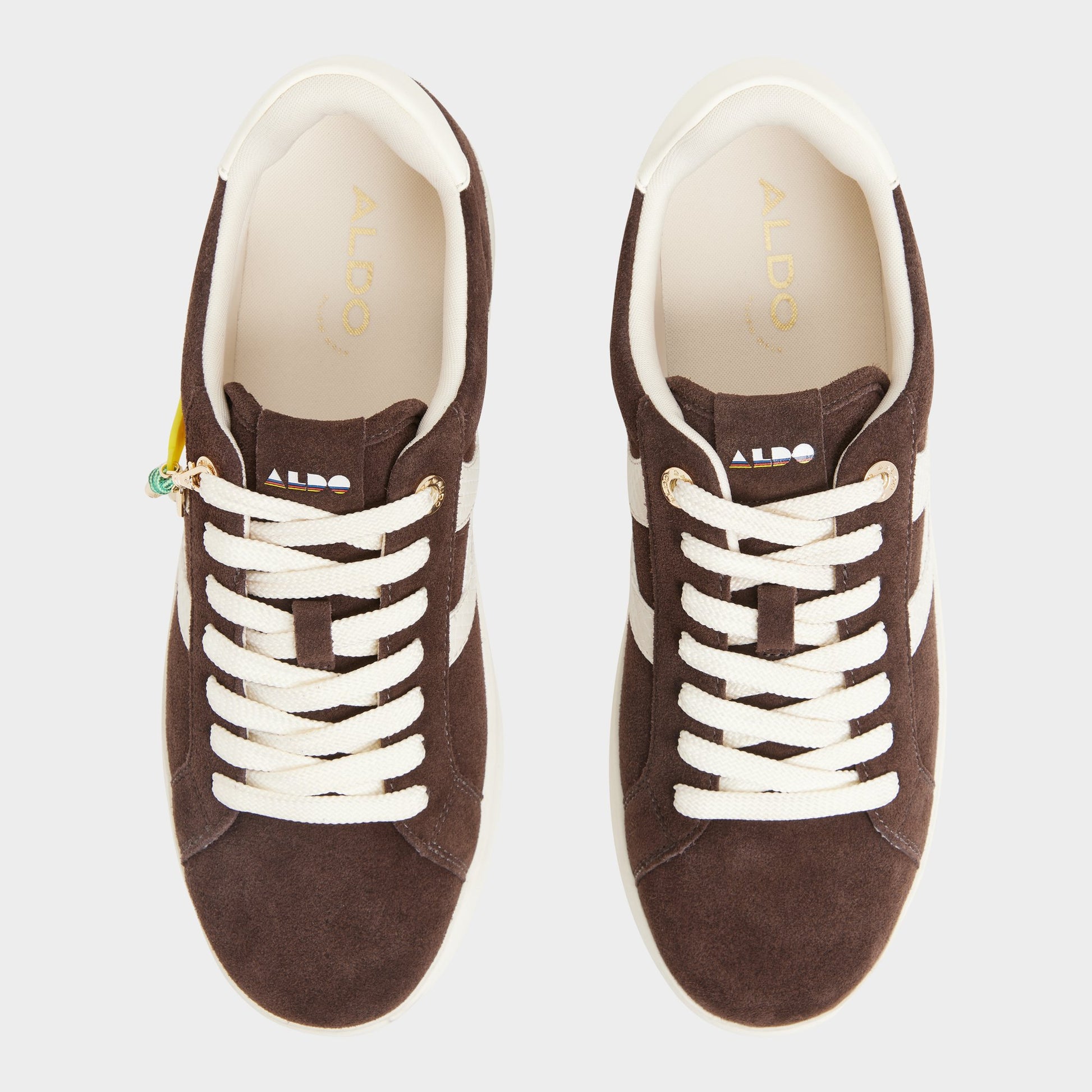 Top-down view of the Dark brown Mtl1972snkr-m Low top sneaker
