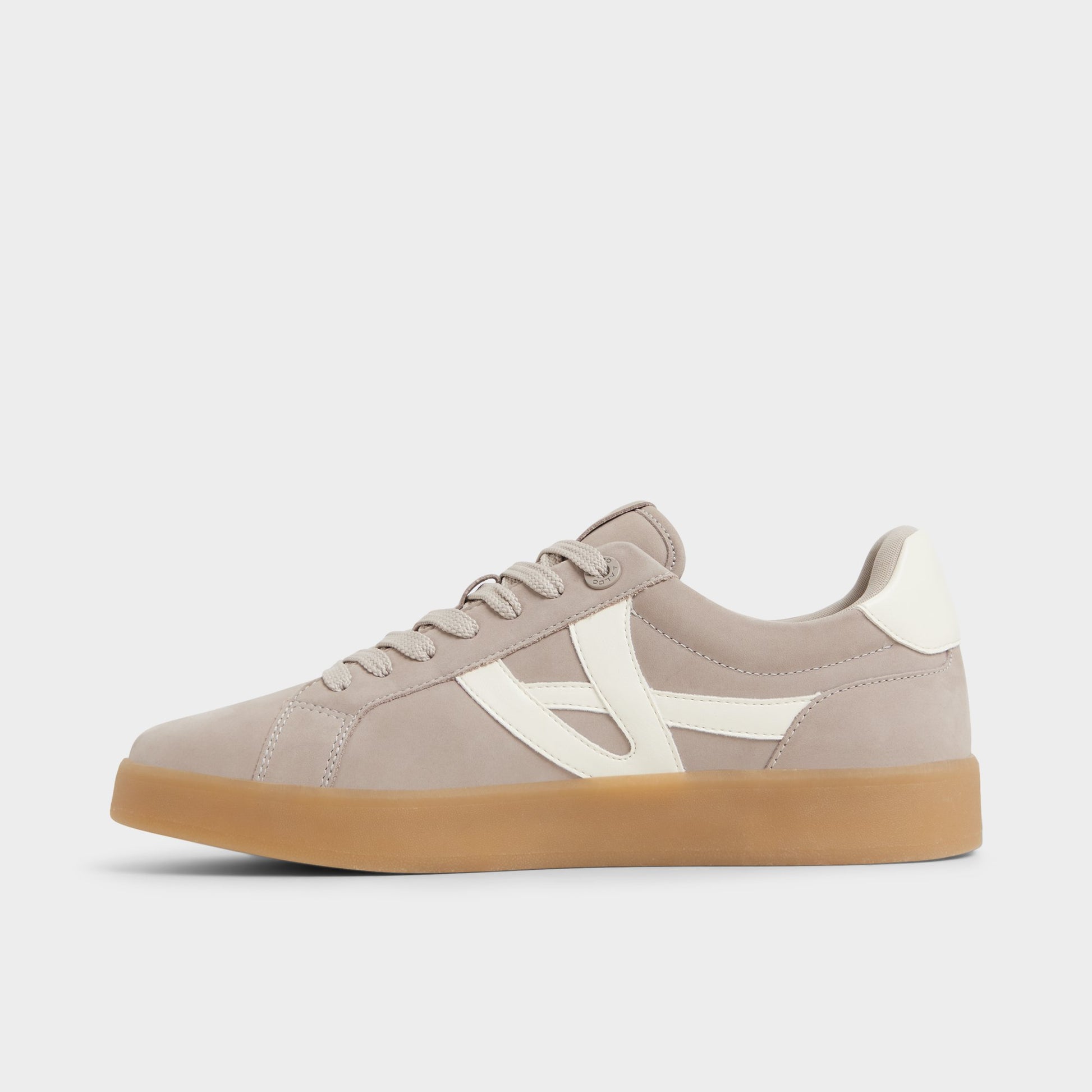 Side view of Light Grey Mtl1972snkr-m Low top sneaker