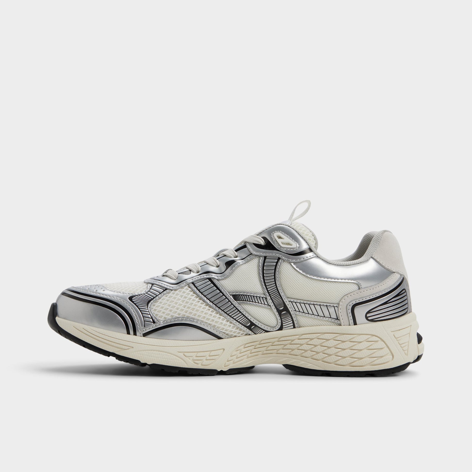 Side view of White Blade Low top sneaker
