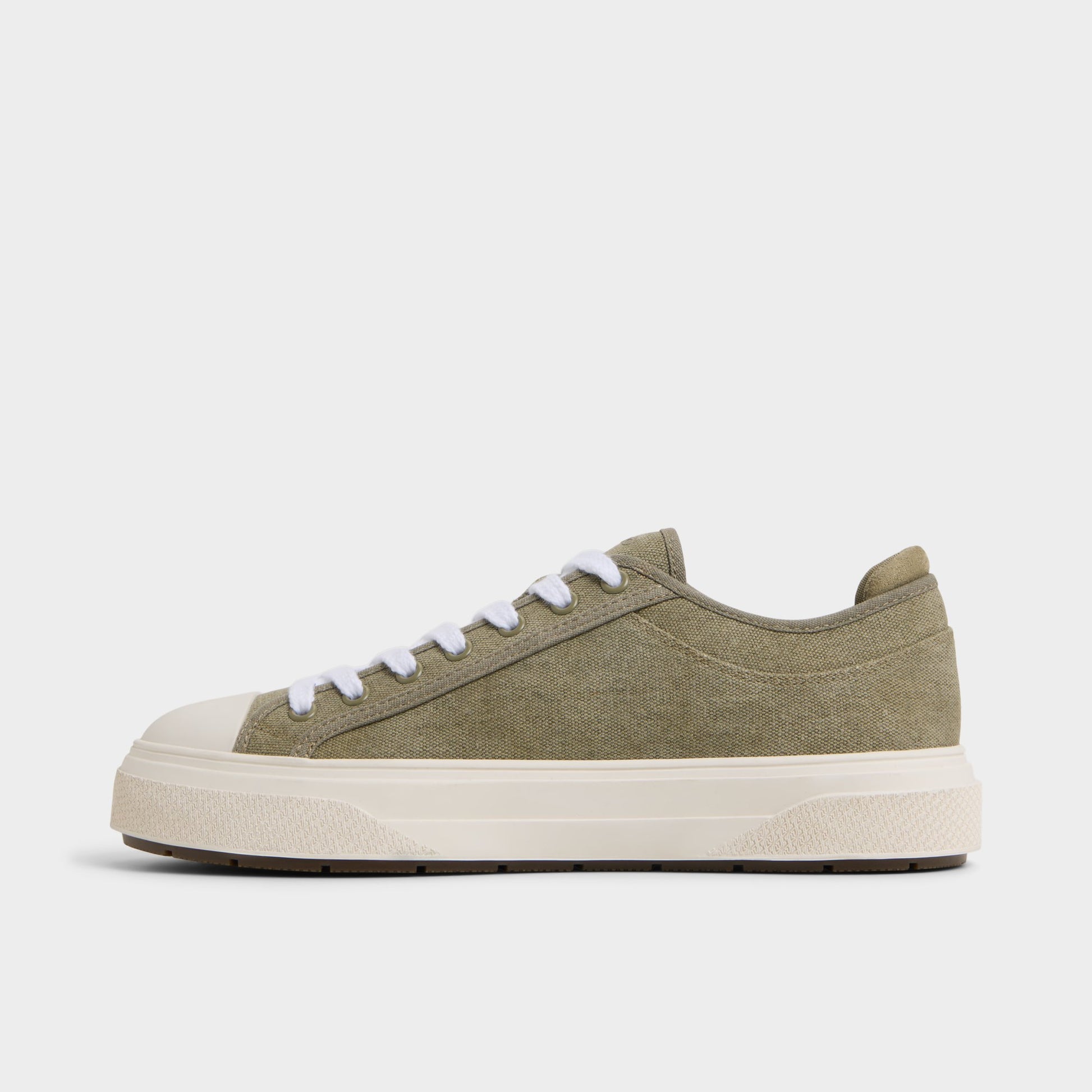 Side view of Khaki Colin Low top sneaker