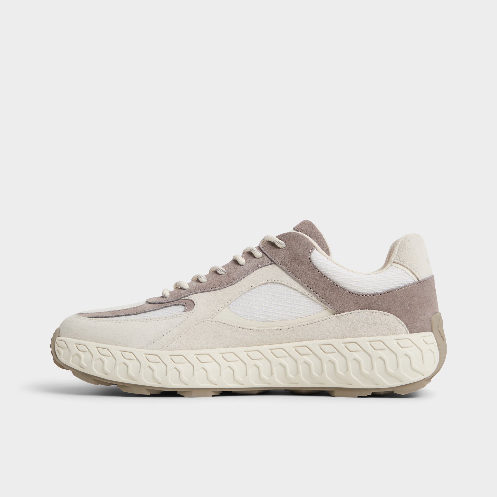 Side view of Grey Stryker Low top sneaker