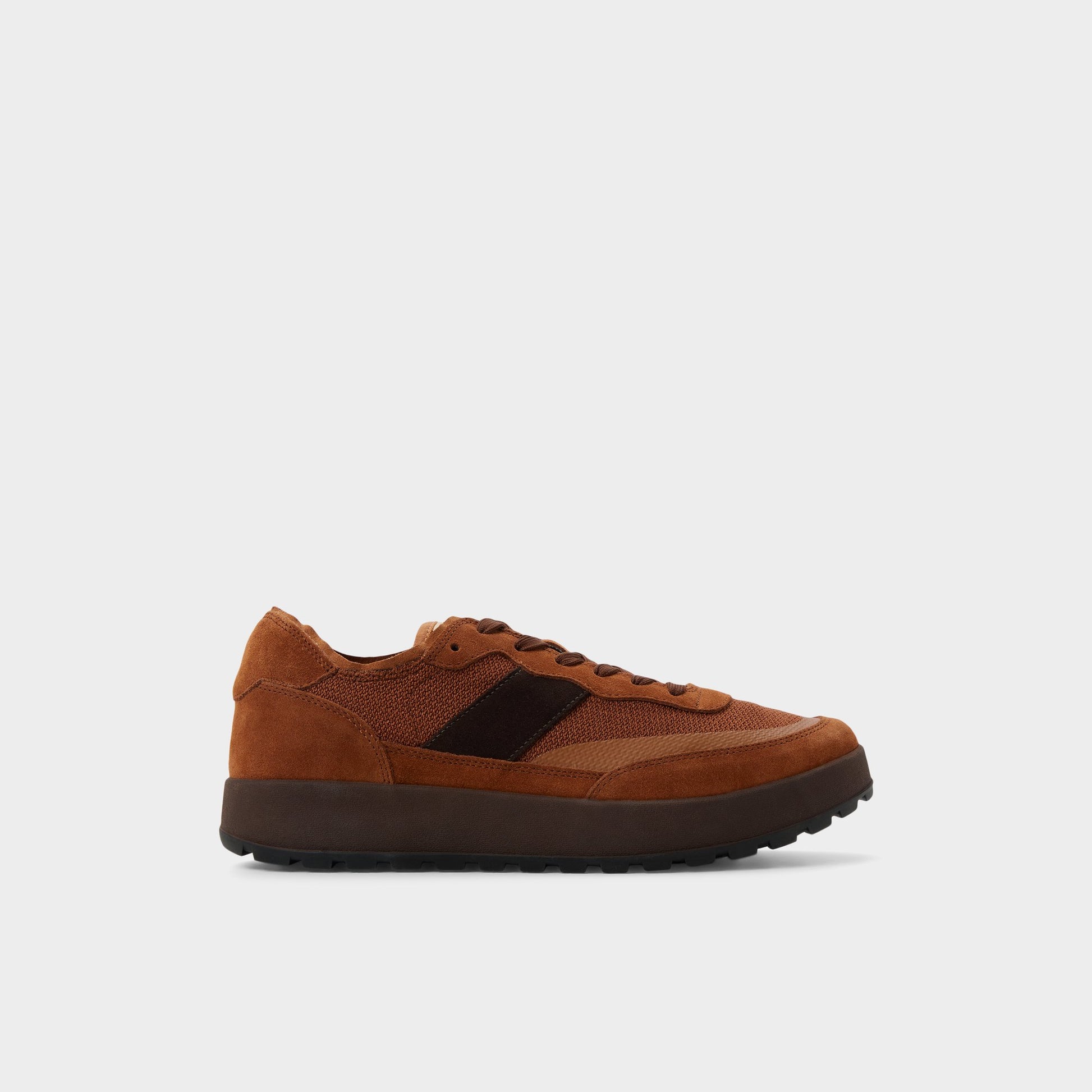Main View of Brown Overflow Julius Low top sneaker for Mens
