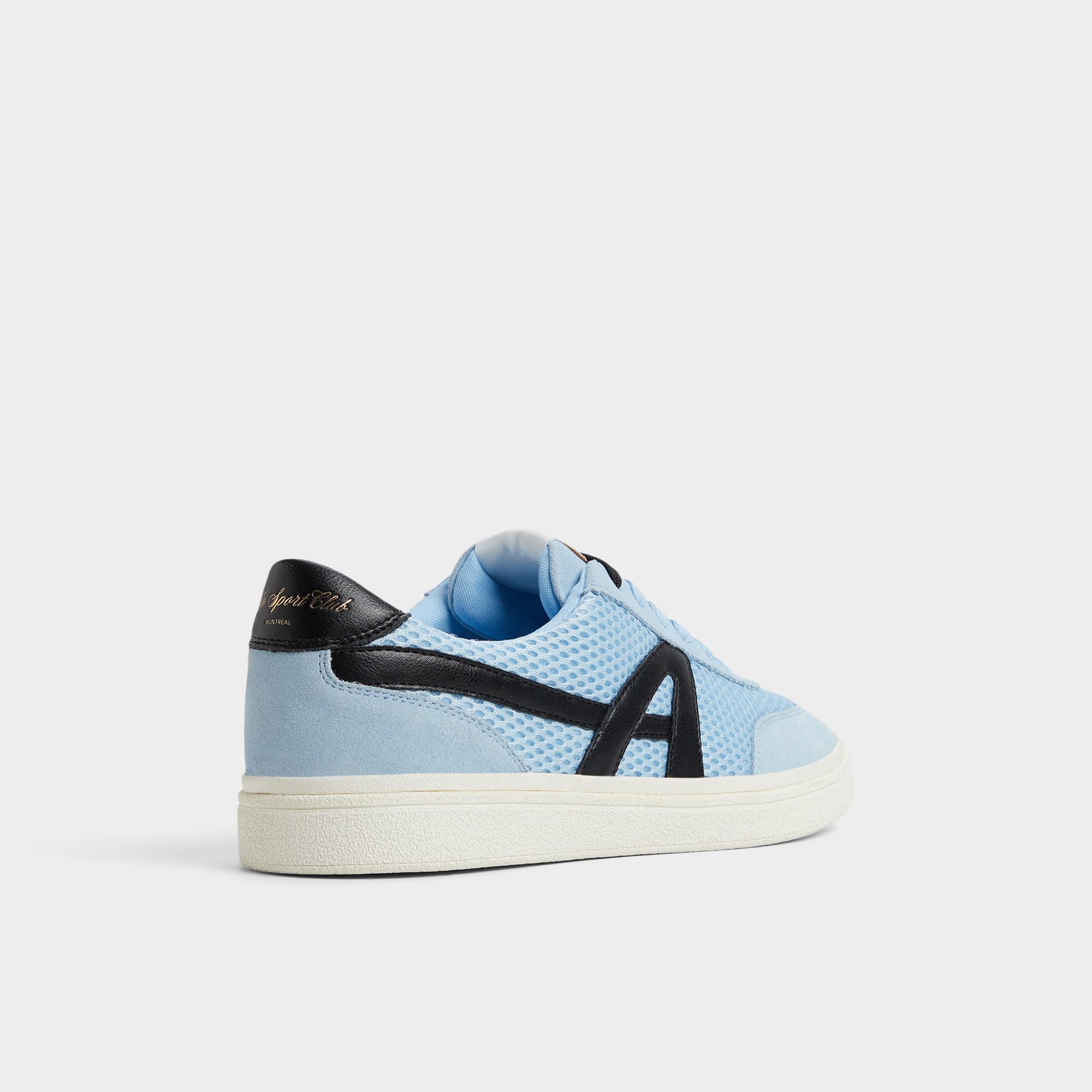 Three-quarter angle of Light Blue Clubtrainer Low top sneaker's back side