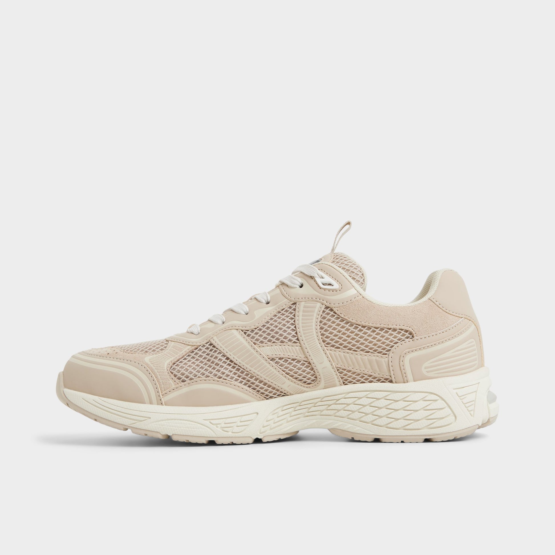 Side view of Taupe Blade Low top sneaker