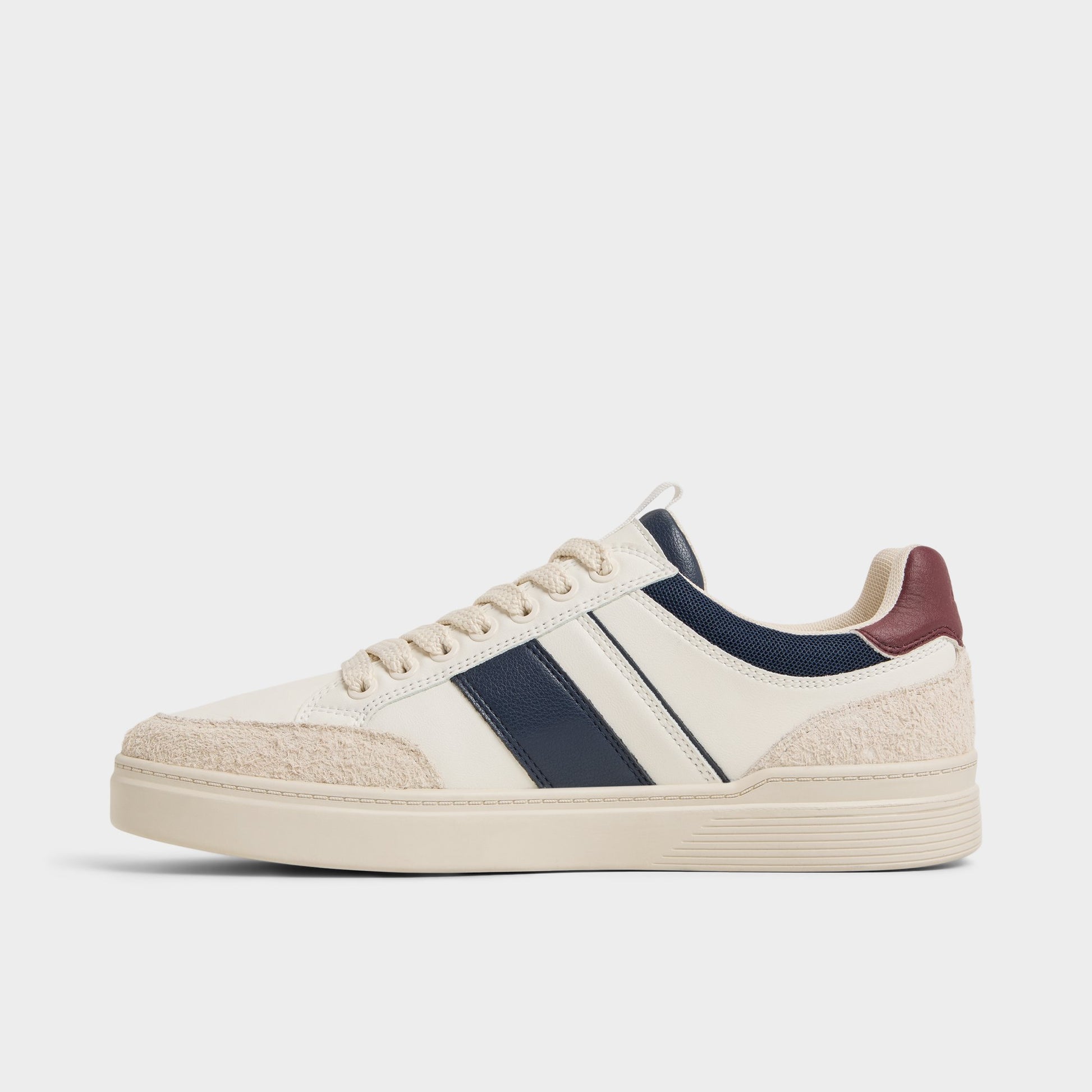 Side view of White/multi Elio Low top sneaker