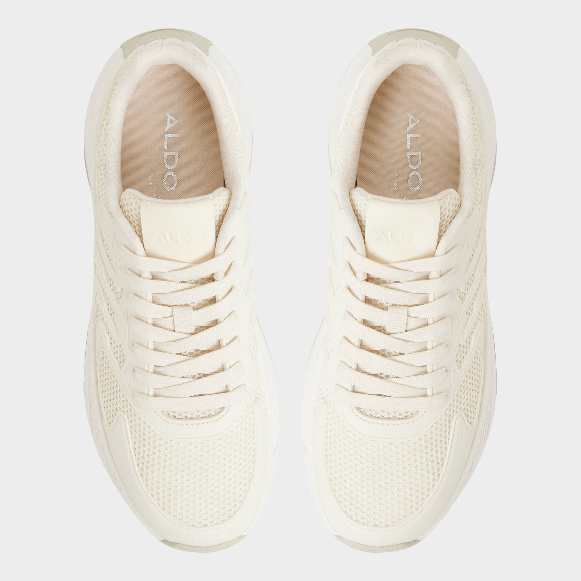 Top-down view of the Ivory Zeffy Jogger sneaker