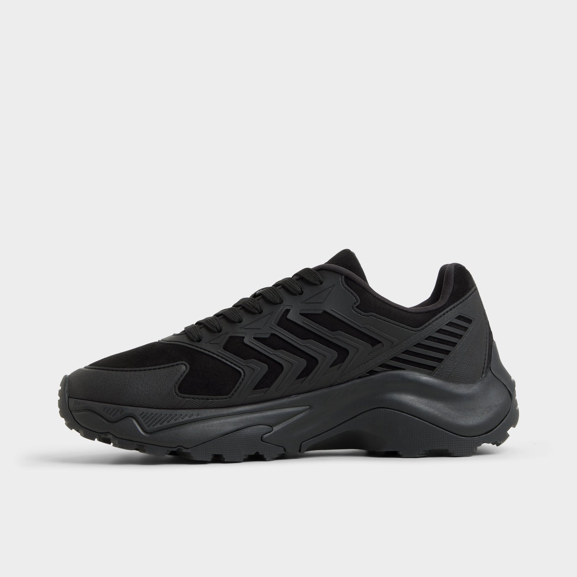 Side view of Black Zeffy Jogger sneaker