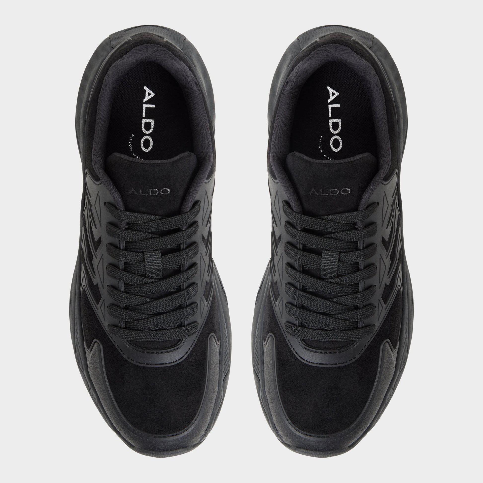 Top-down view of the Black Zeffy Jogger sneaker