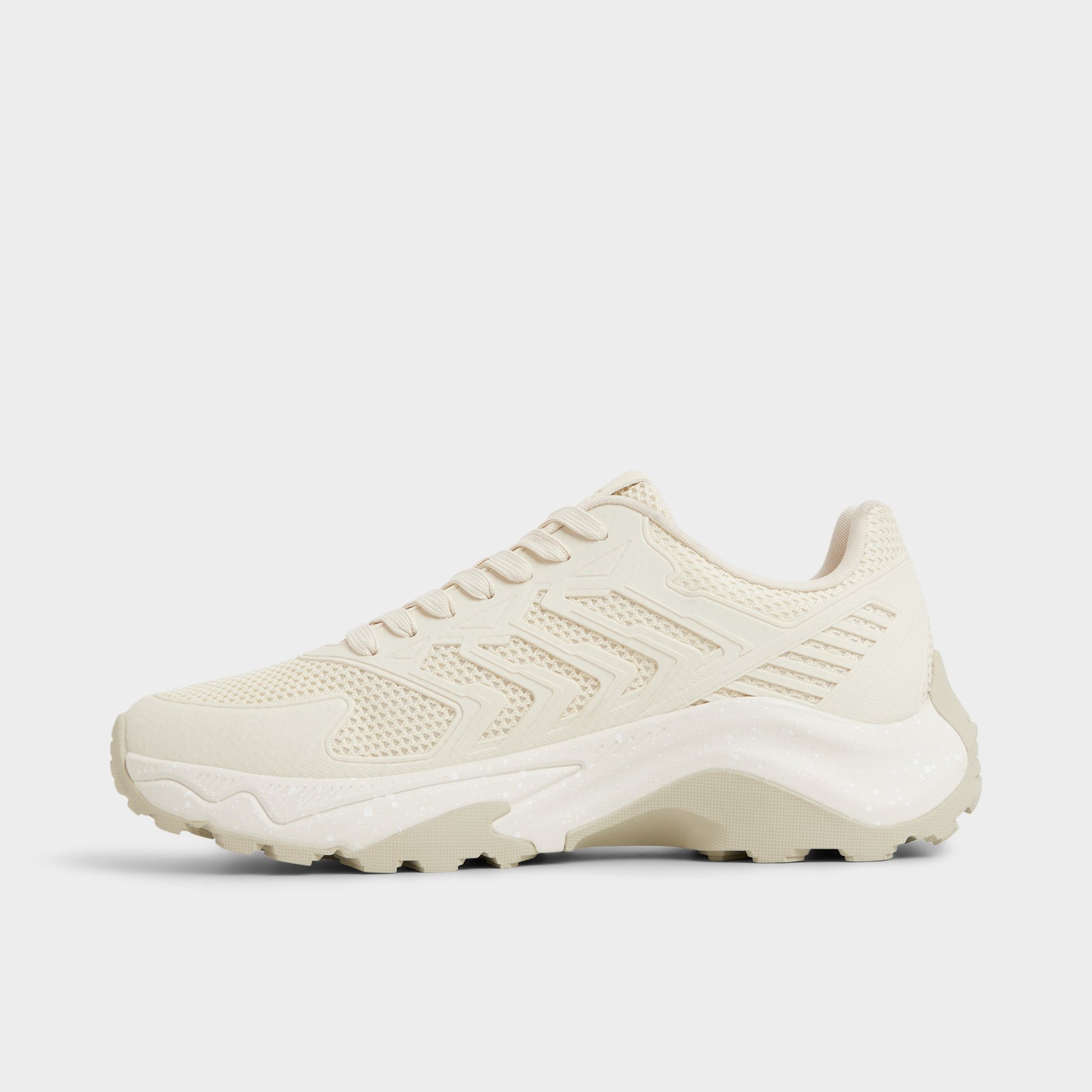 Side view of Ivory Zeffy Jogger sneaker