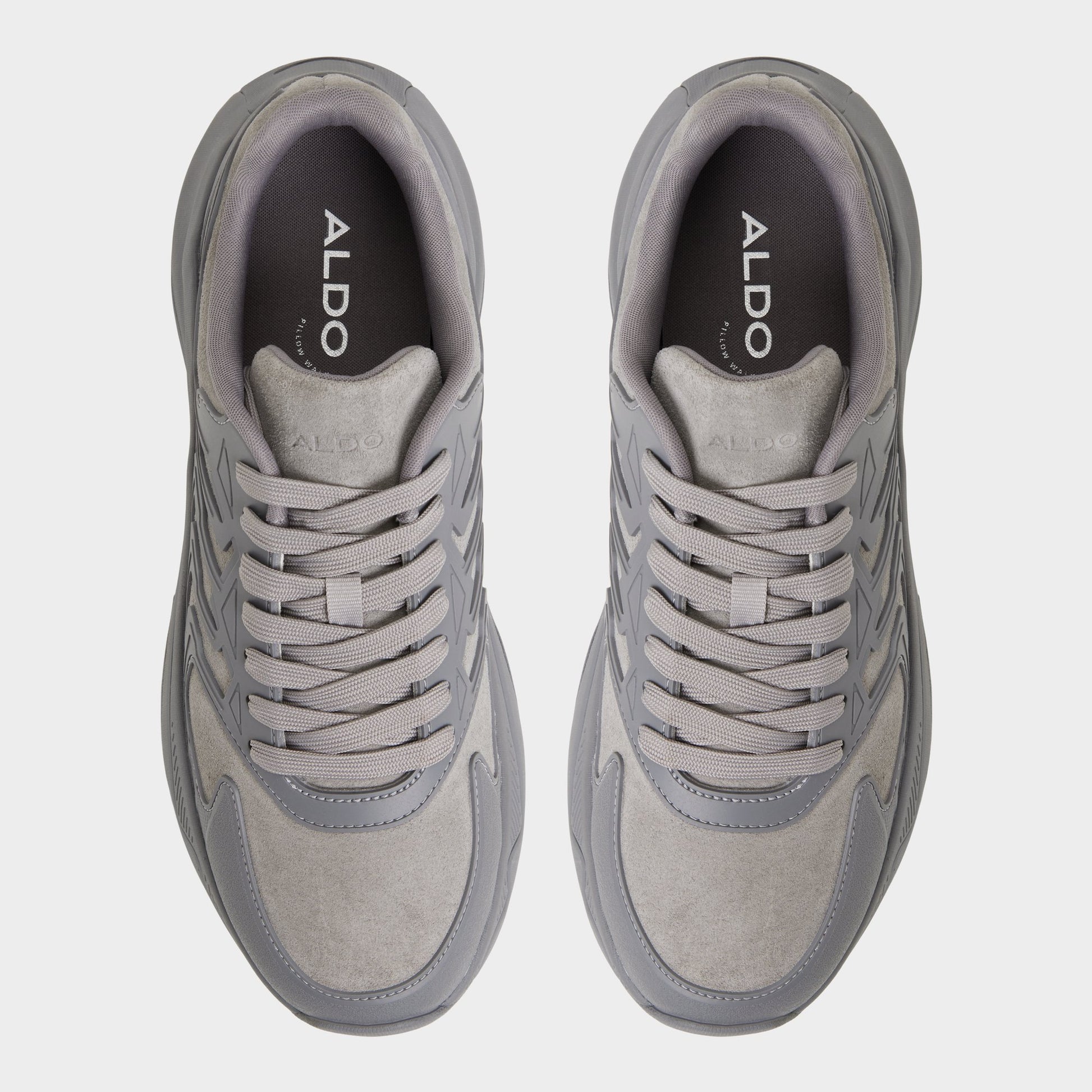 Top-down view of the Grey Zeffy Jogger sneaker
