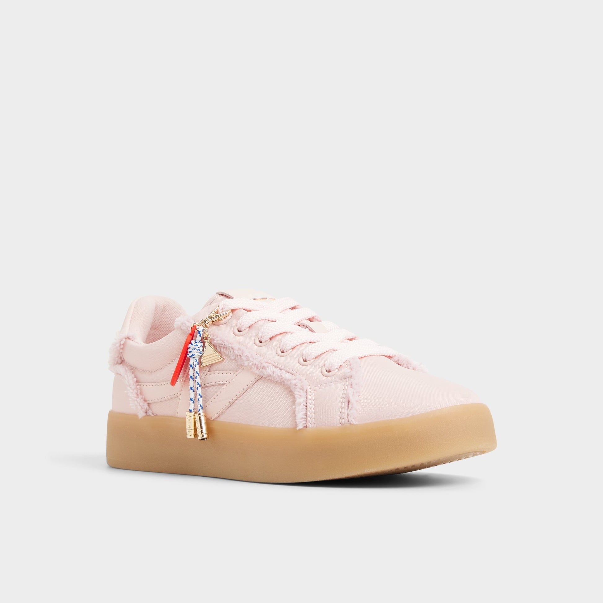 Three-quarter angle of Light pink Mtl1972snkr-l Low top sneaker's front side