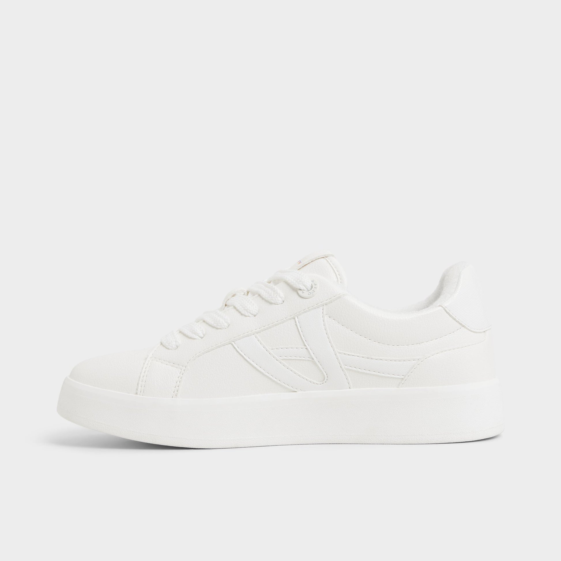 Vue latérale de Blanc Mtl1972snkr-l Sneaker bas