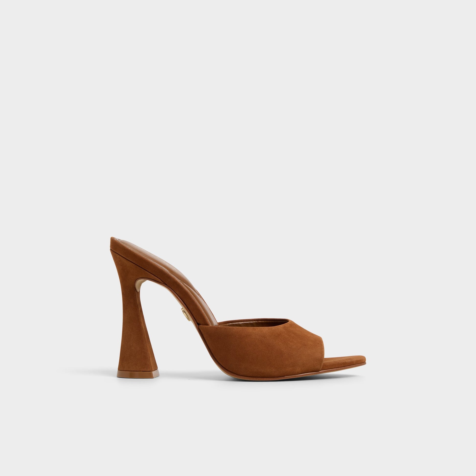 Main View of Medium Brown Rylea Heeled mule for Womens