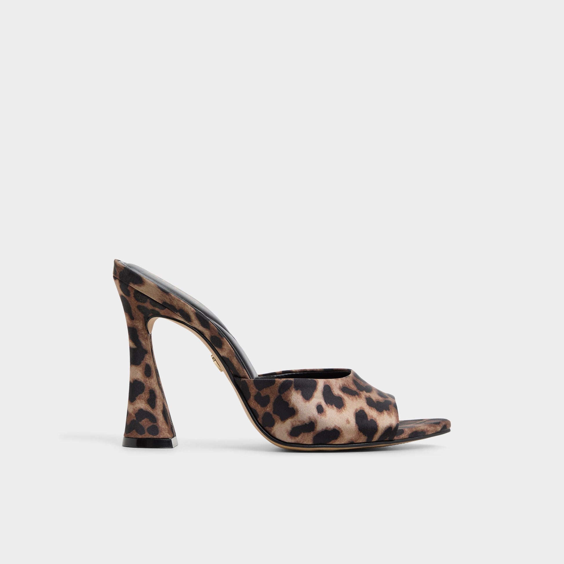 Main View of Brown multi Rylea Heeled mule for Womens