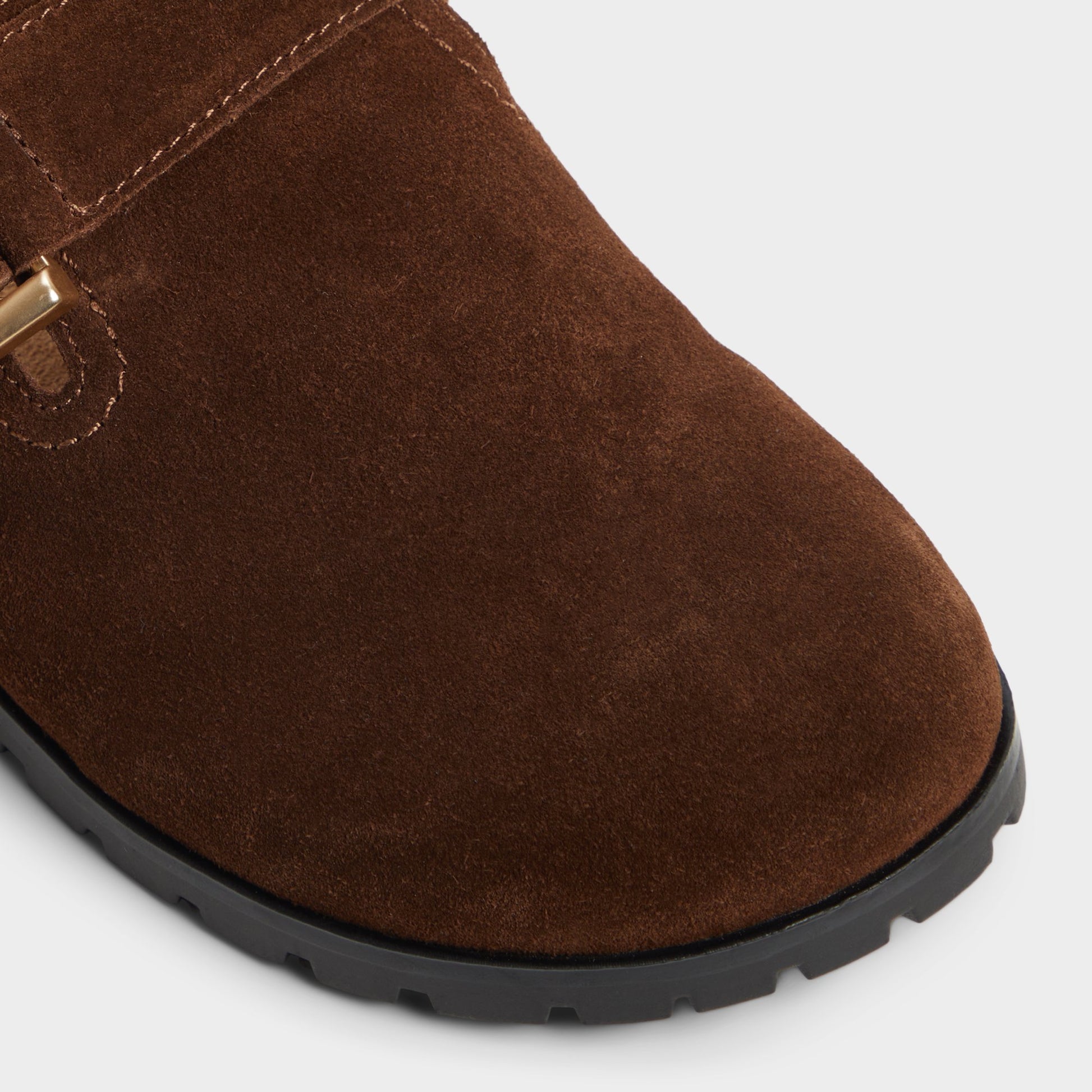 Close-up of the Dark Brown Viviania Mule