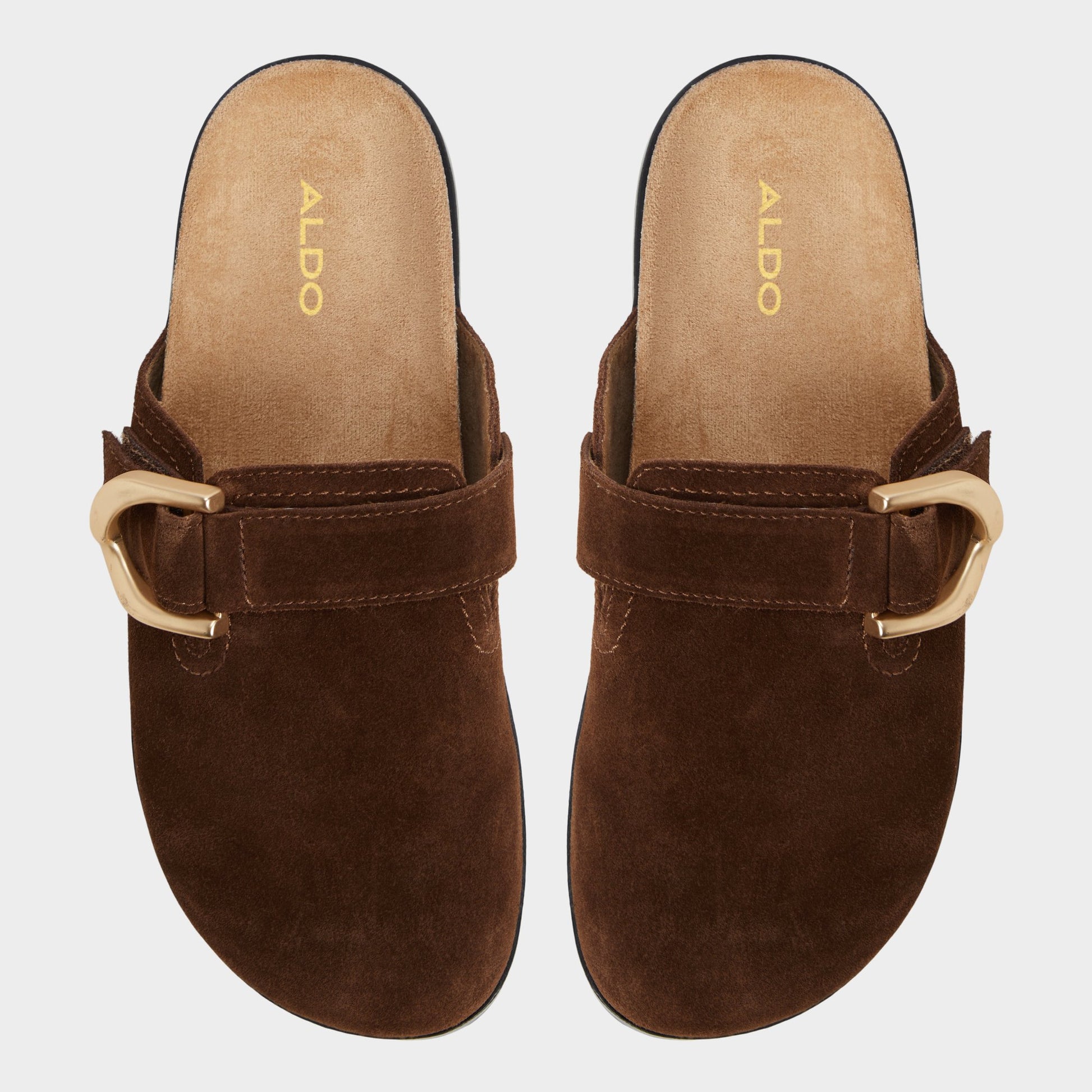 Top-down view of the Dark Brown Viviania Mule